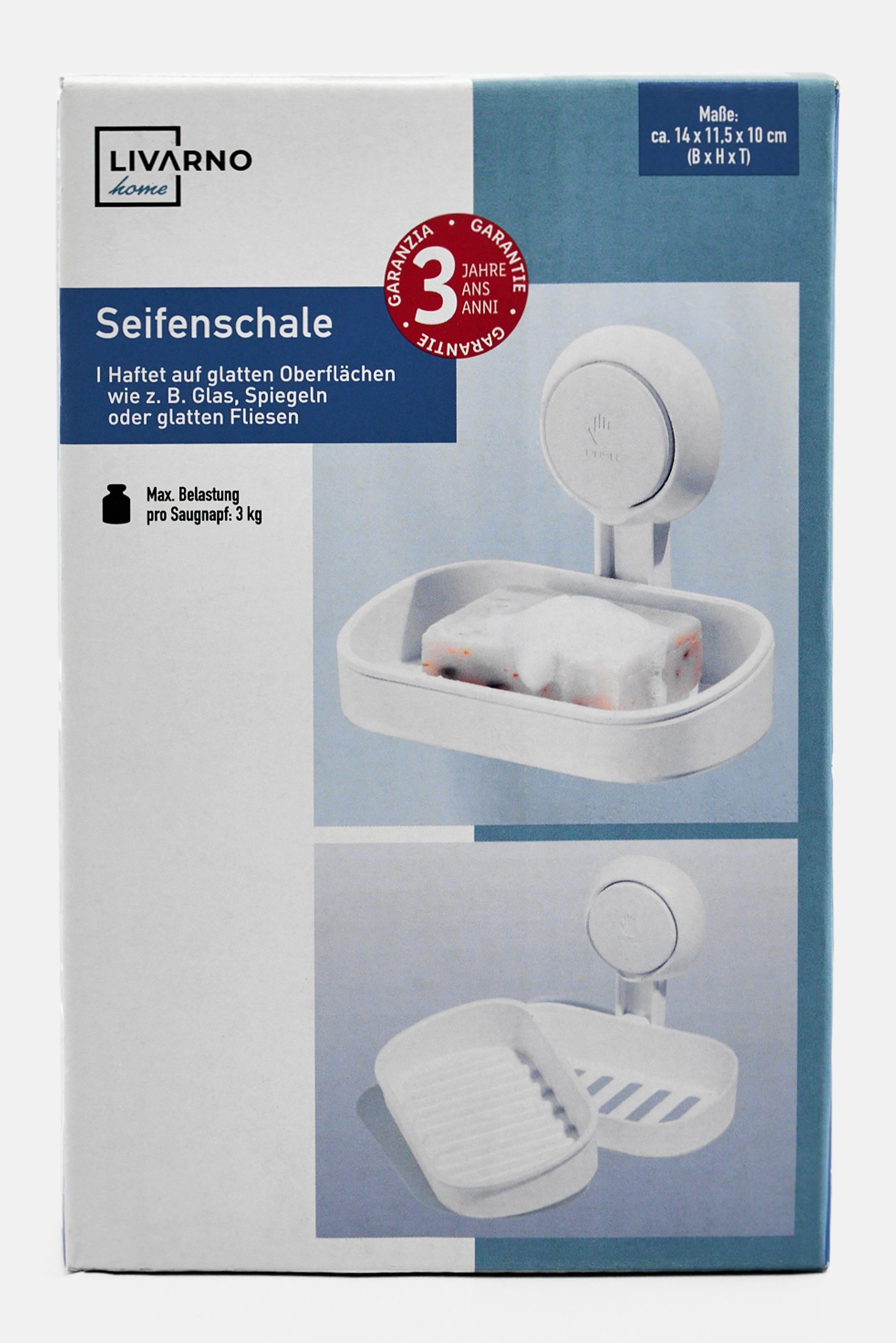 Suction Cup Soap Holder, White