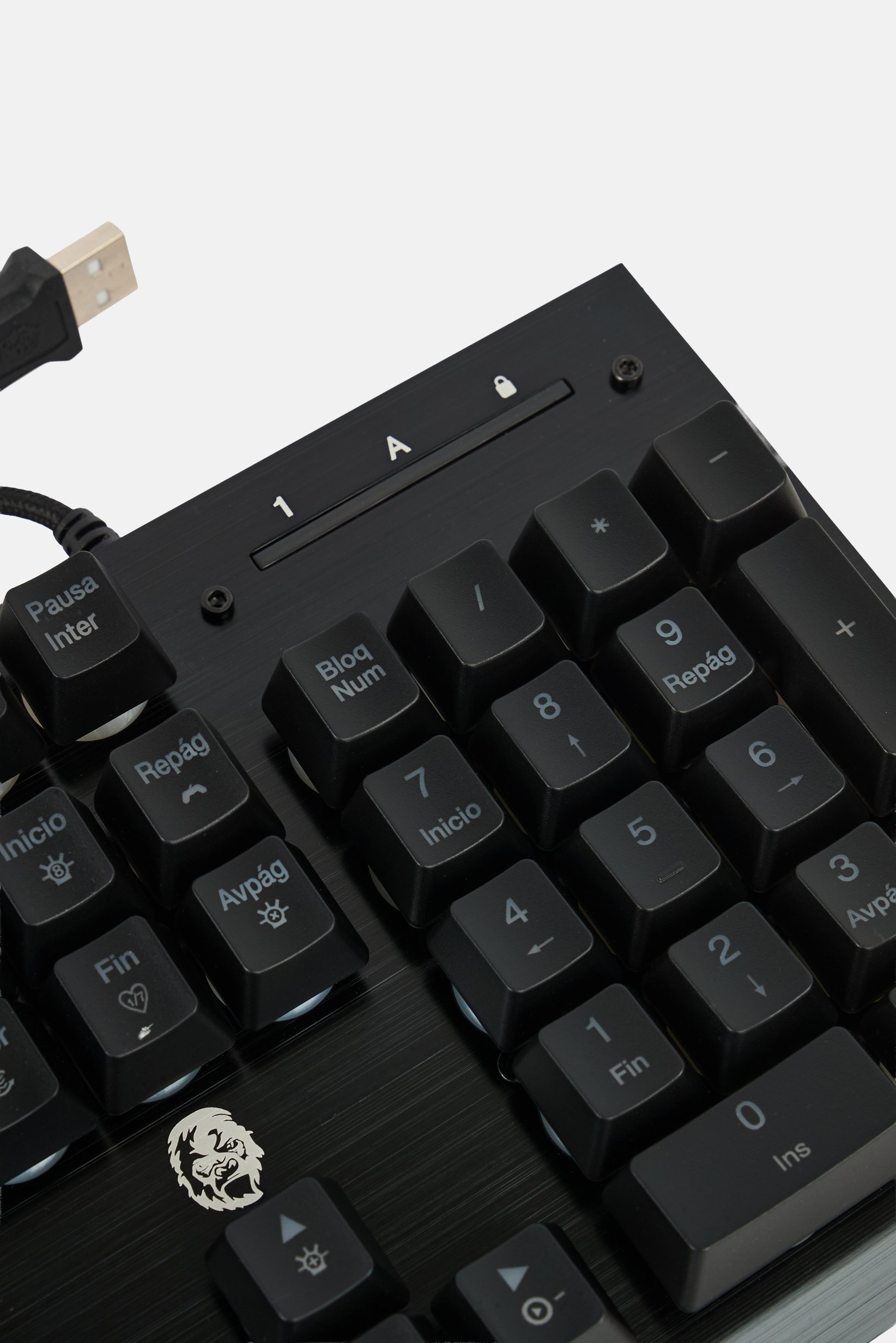 Gaming Keyboard Semi-Mechanical With Backlight, Black