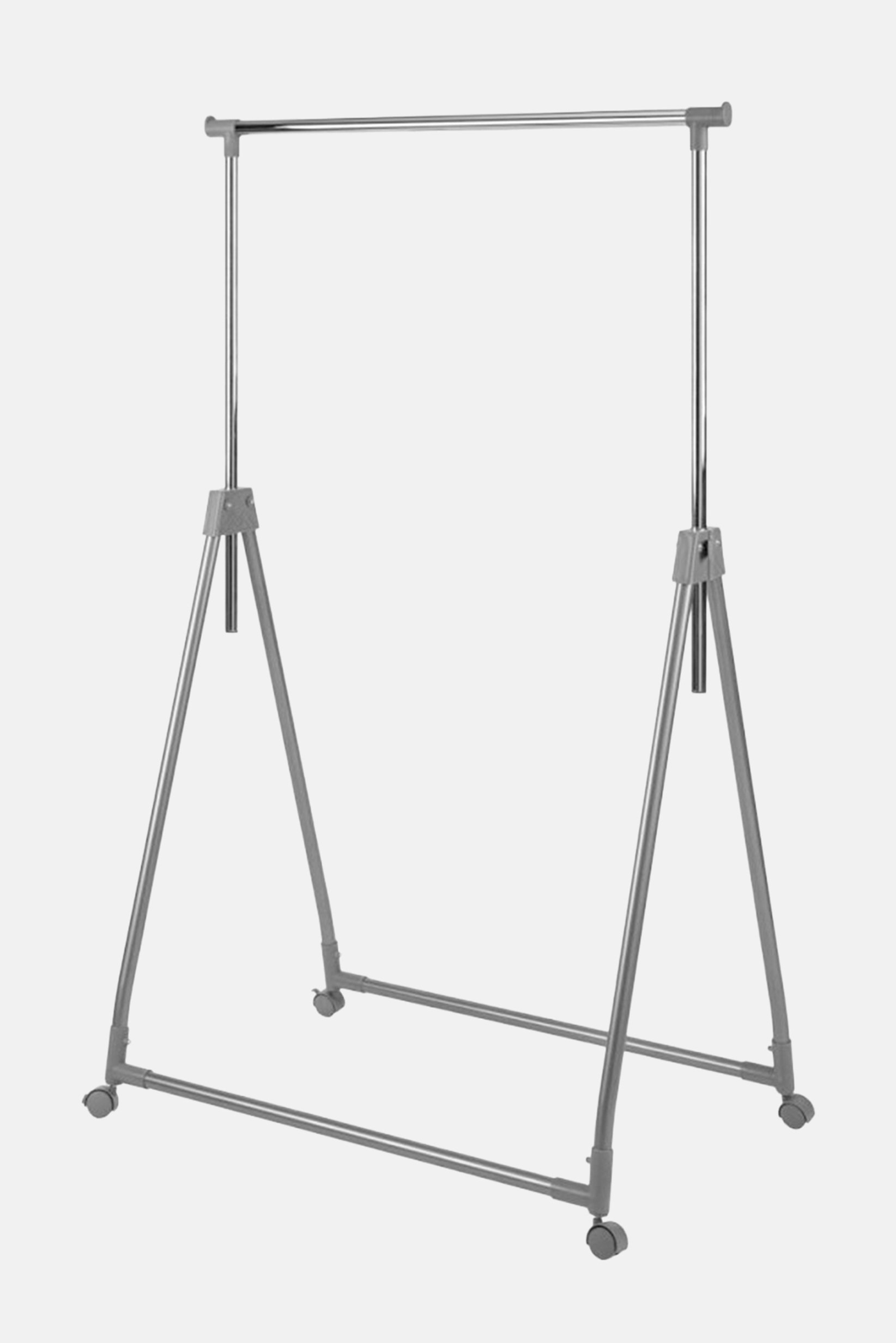 Folding Clothes Rack, Silver