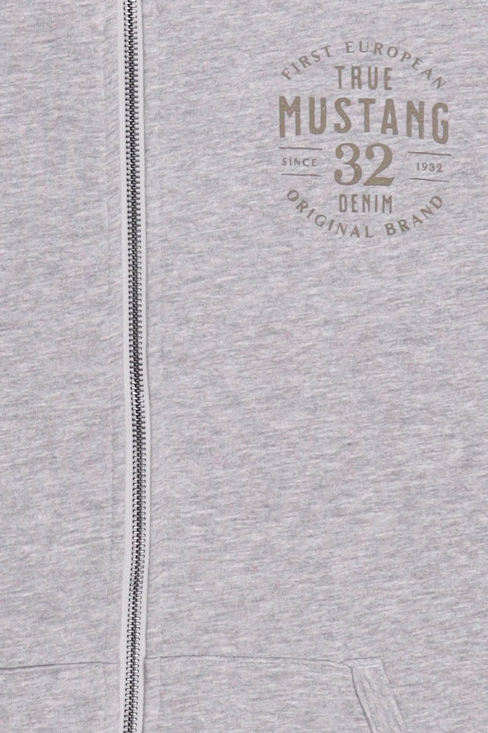 Men Long Sleeve Brand Logo Hoodie, Heather Grey