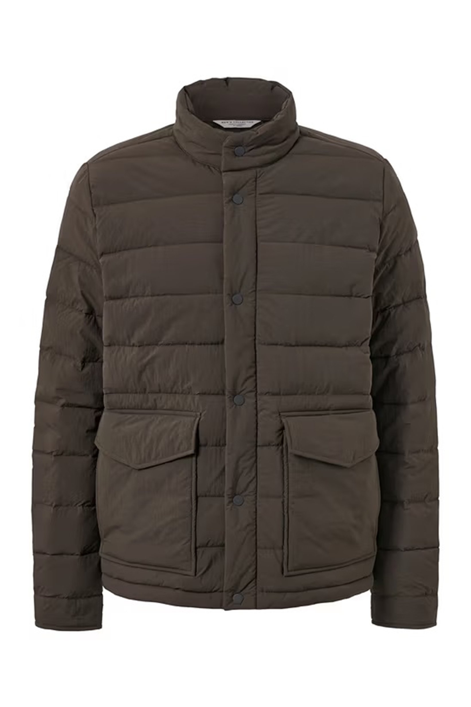 Men Quilted Puffer Jackets, Olive