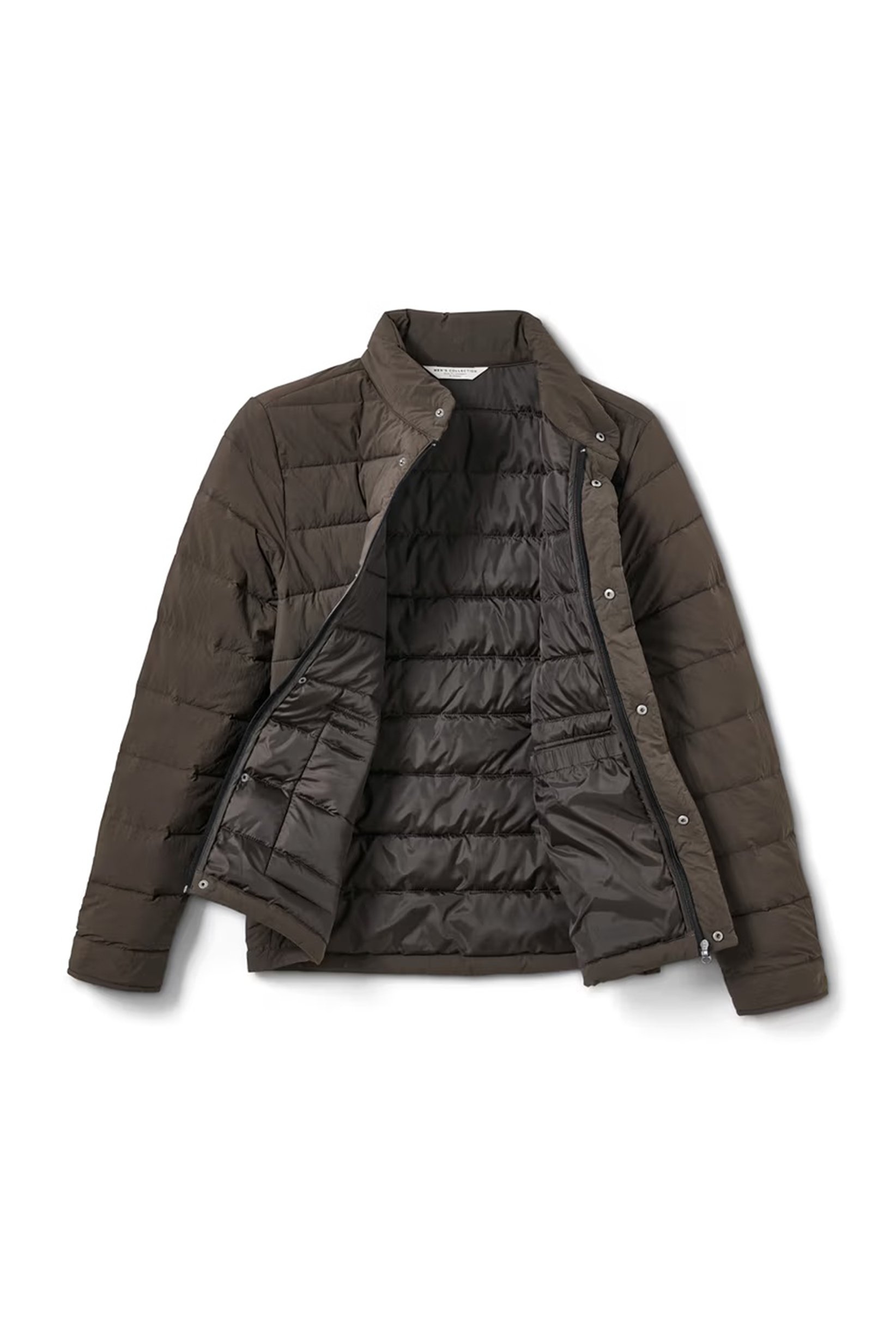 Men Quilted Puffer Jackets, Olive