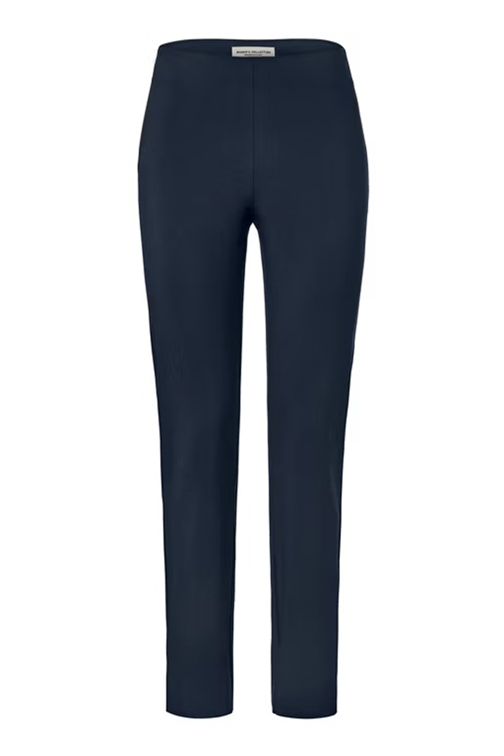 Women Skinny Fit Solid Cropped Pants, Navy