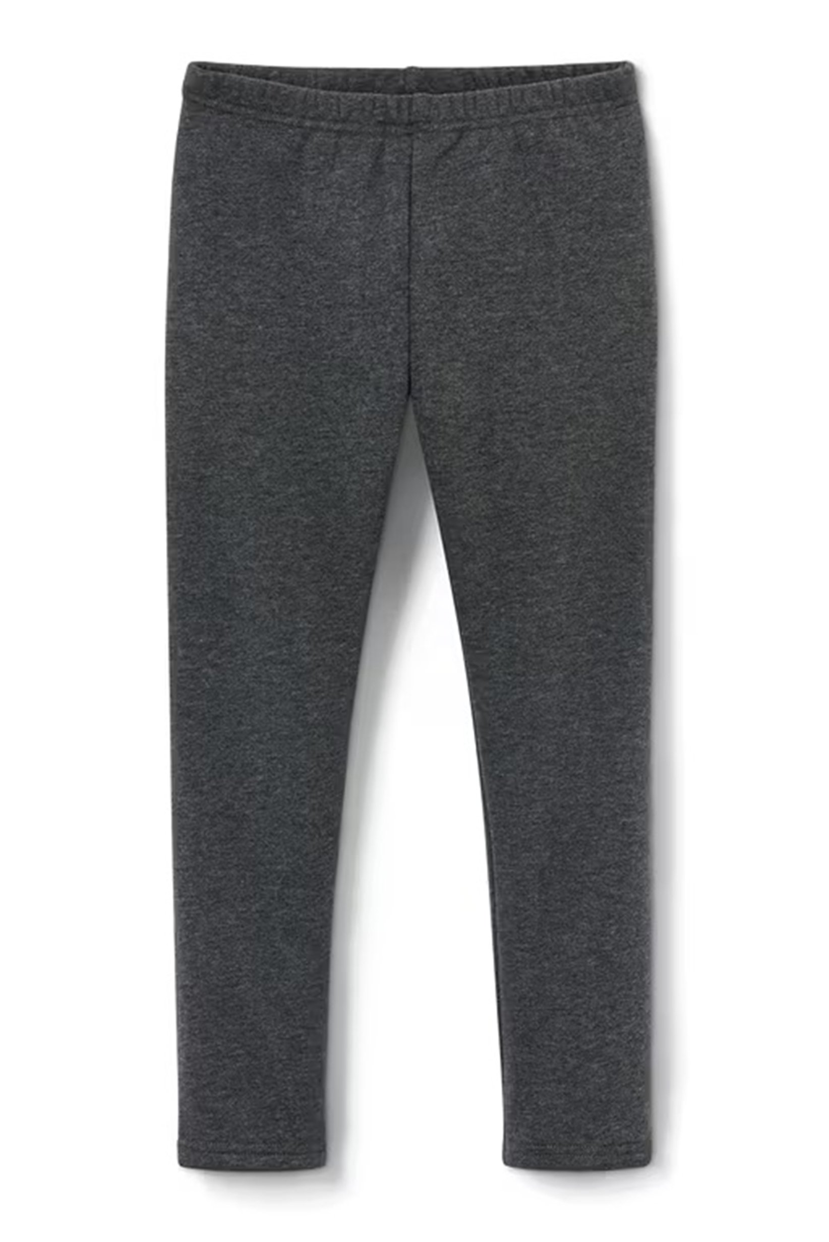 Kids Girl Heather Leggings, Dark Grey