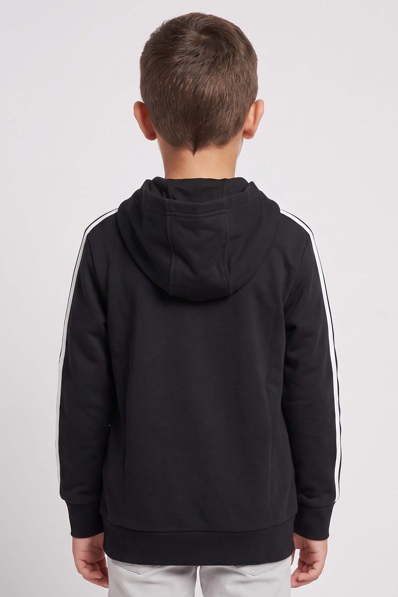Kids Boy Sportswear Fit Long Sleeve Outdoor Jacket, Black