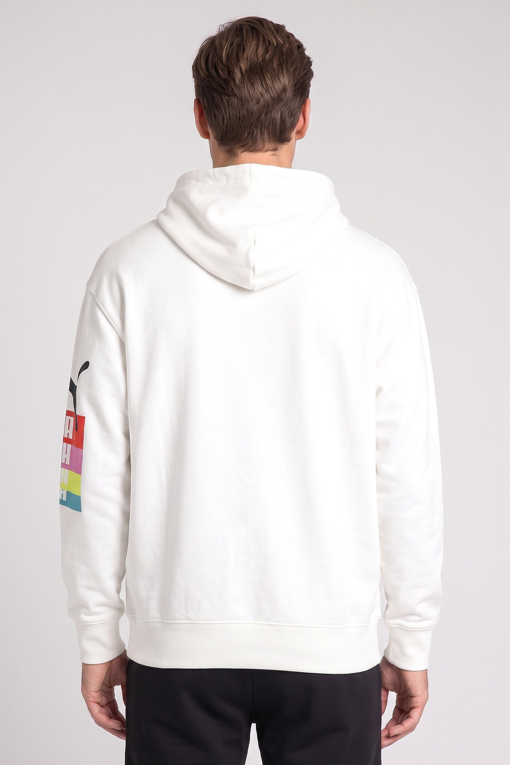 Men Sportswear Fit Long Sleeve Outdoor Hoodie, White