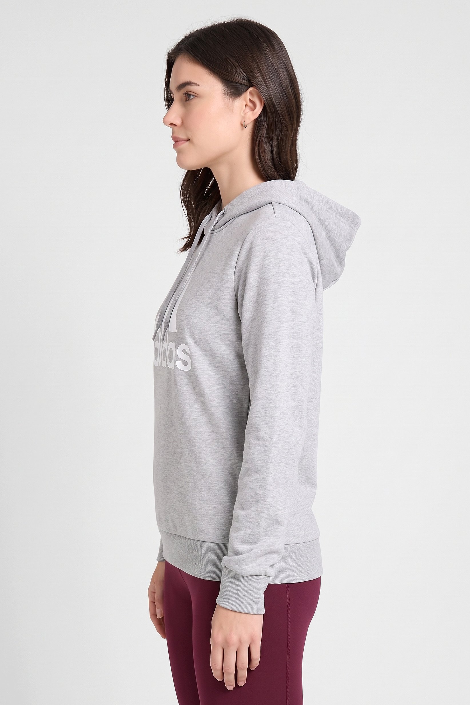 Women Sportswear Fit Long Sleeve Outdoor Hoodie, Heather Grey
