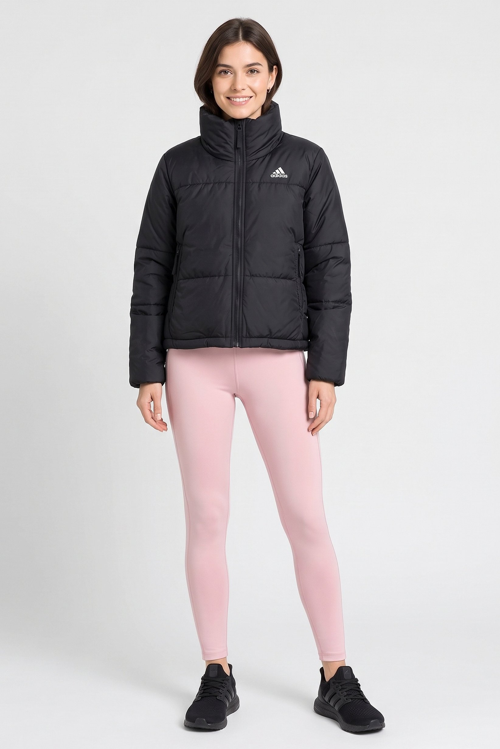 Women Loose Fit Long Sleeve Outdoor Jacket, Black