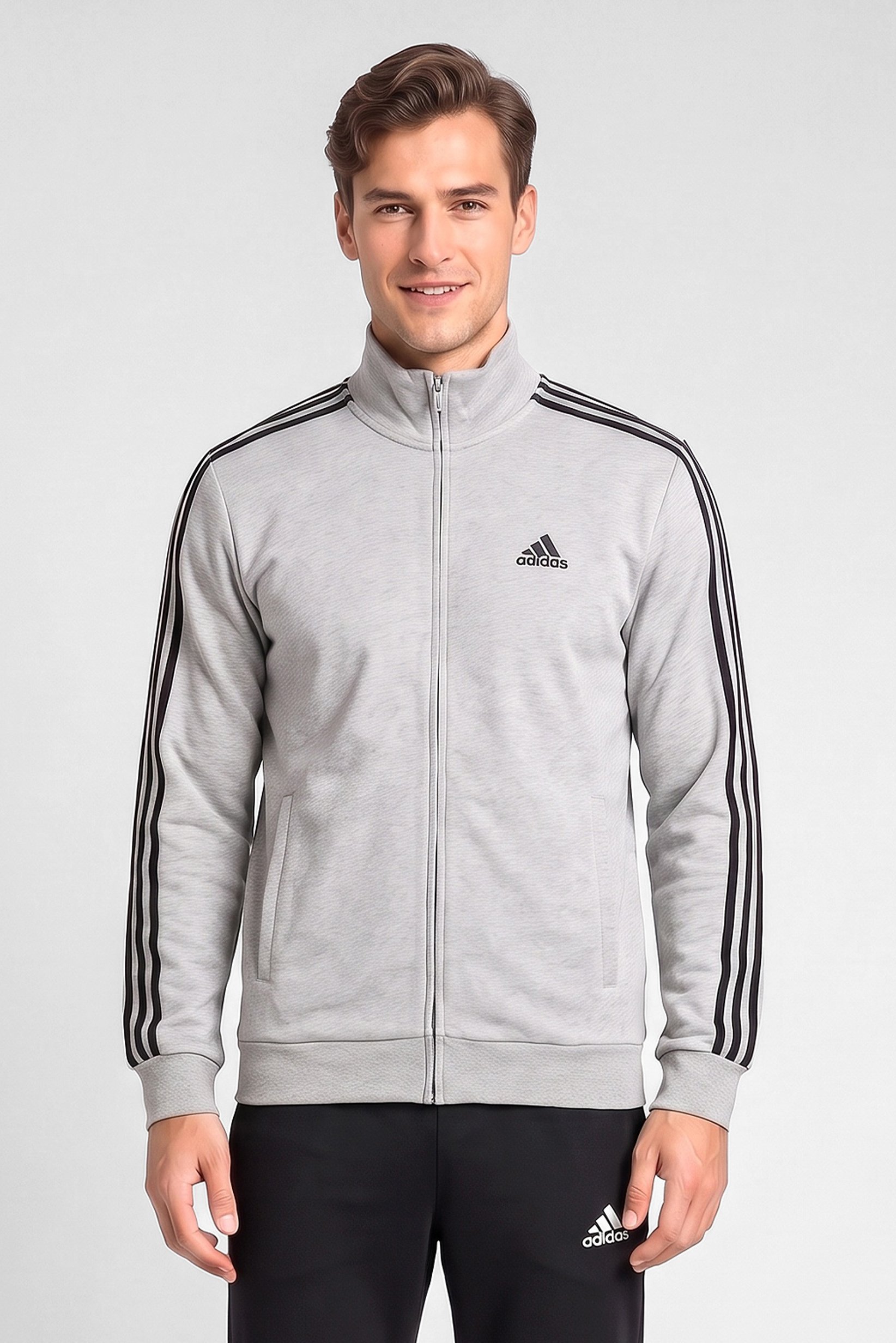 Men 2 Pieces Sportswear Fit Long Sleeve Jacket And Pants Training Tracksuit, Multicolor