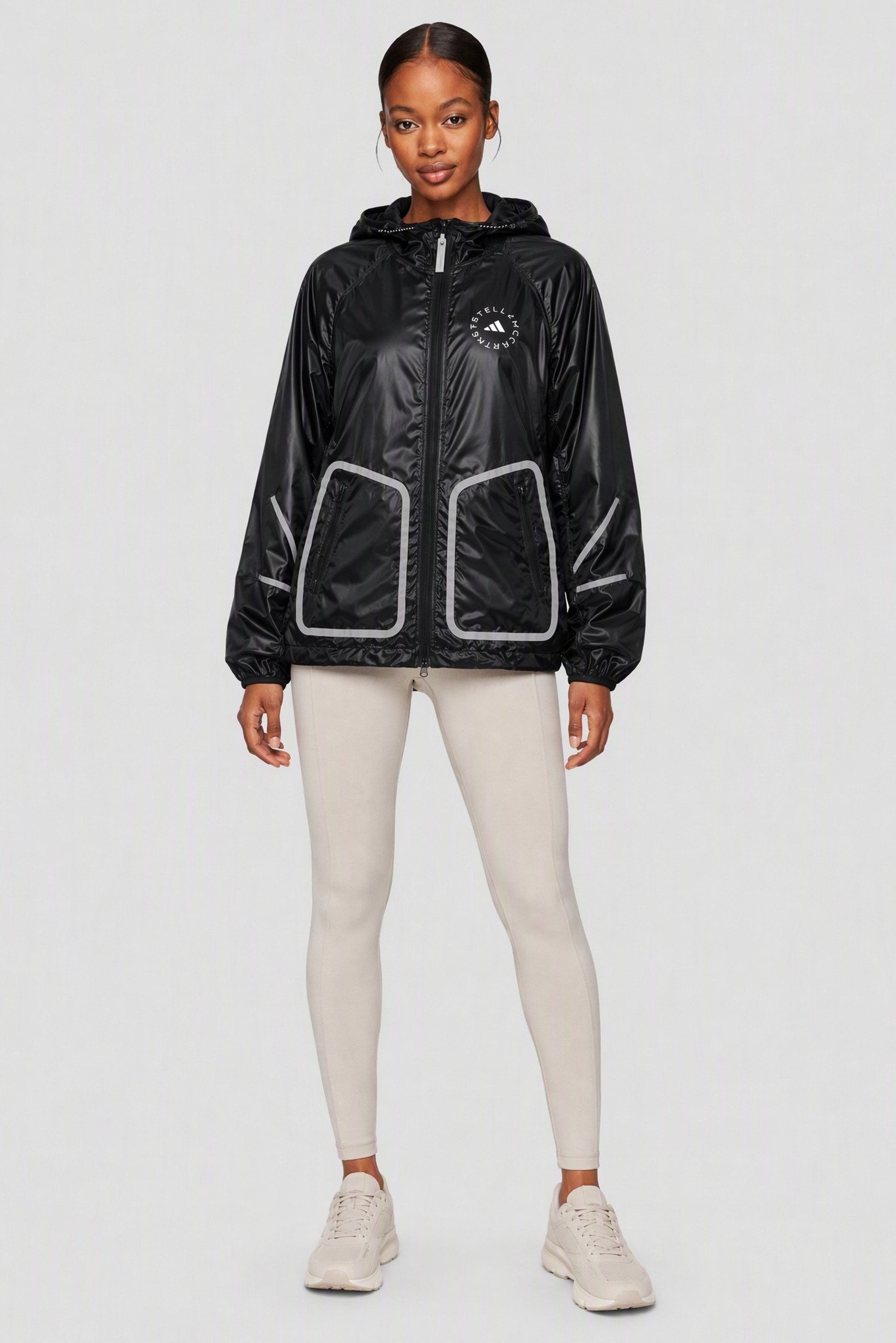 Adidas by Stella McCartney Women Regular Fit Outdoor Jacket, Black