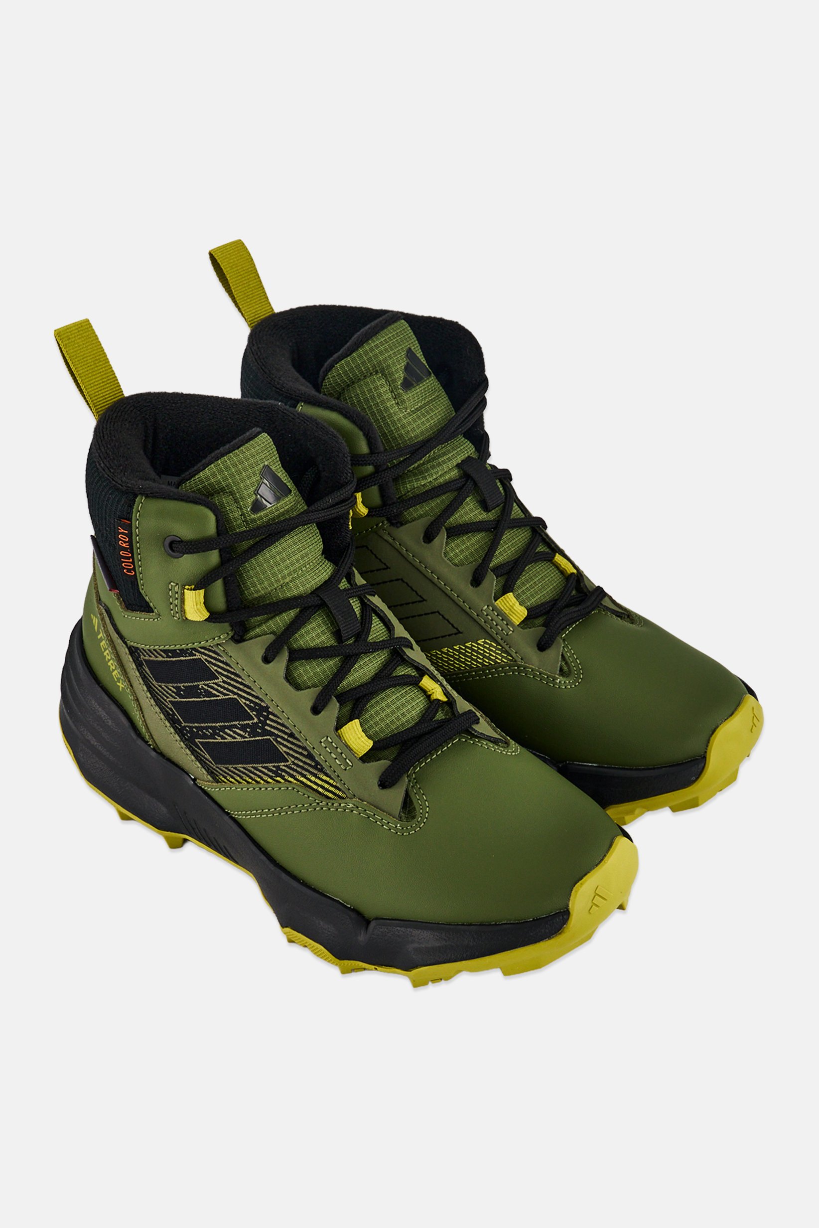Adidas x Terrex Kids Boy Unity Lea Mid Lace Up Hiking Shoes, Olive