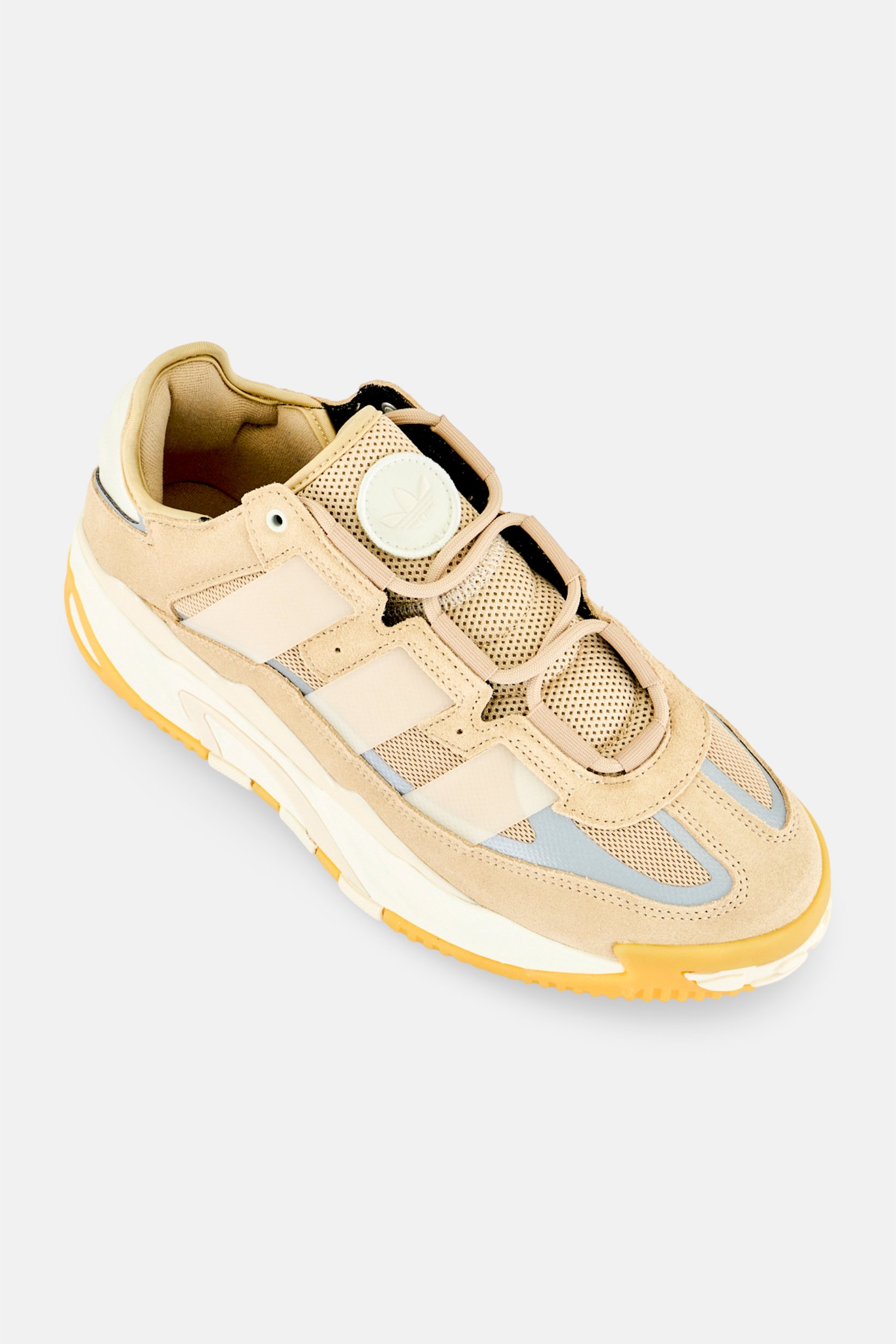 Men NITEBALL Lace Up Closure Outdoor Shoes, Dark Beige