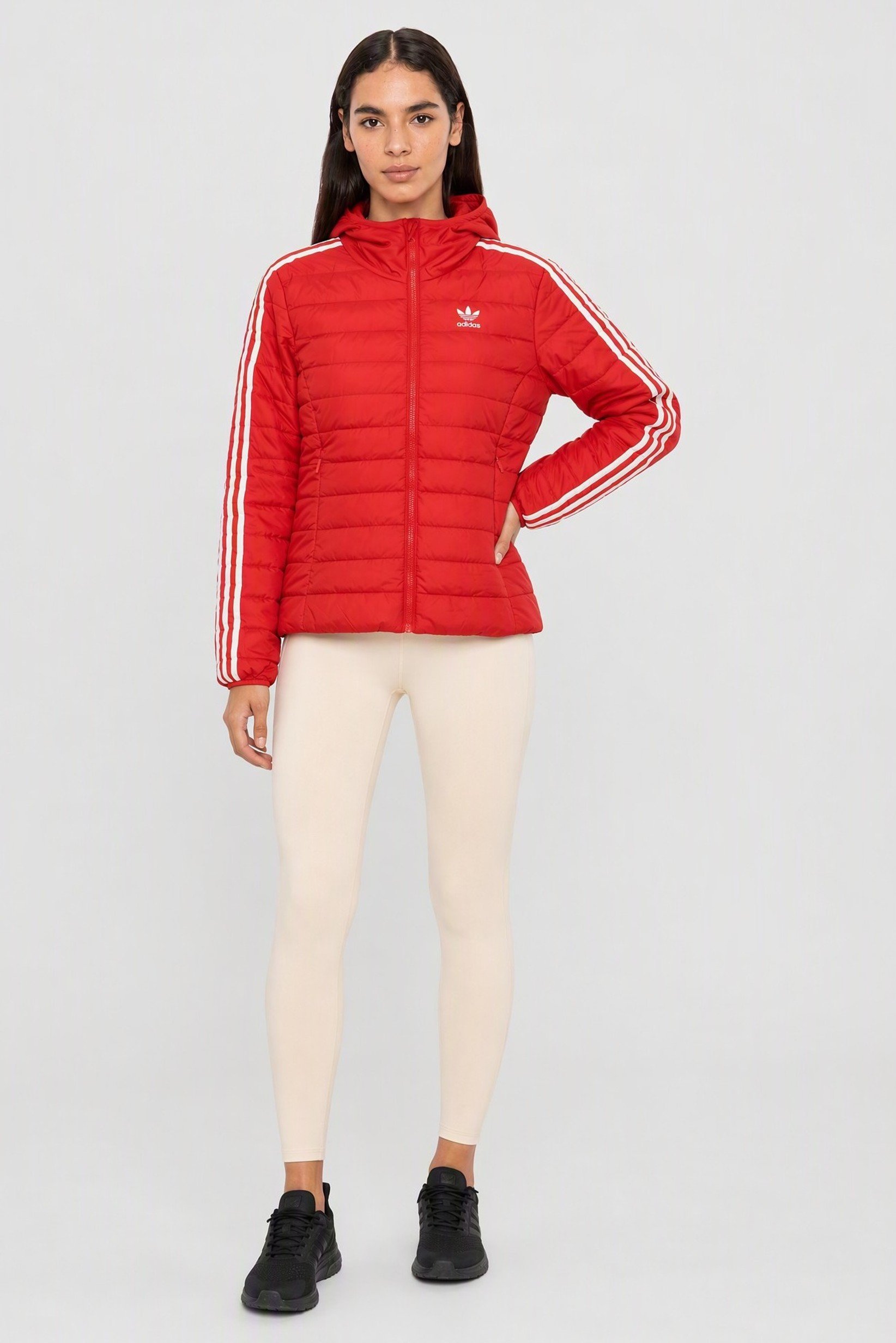 Women Sportswear Fit Long Sleeve Outdoor Jacket, Red
