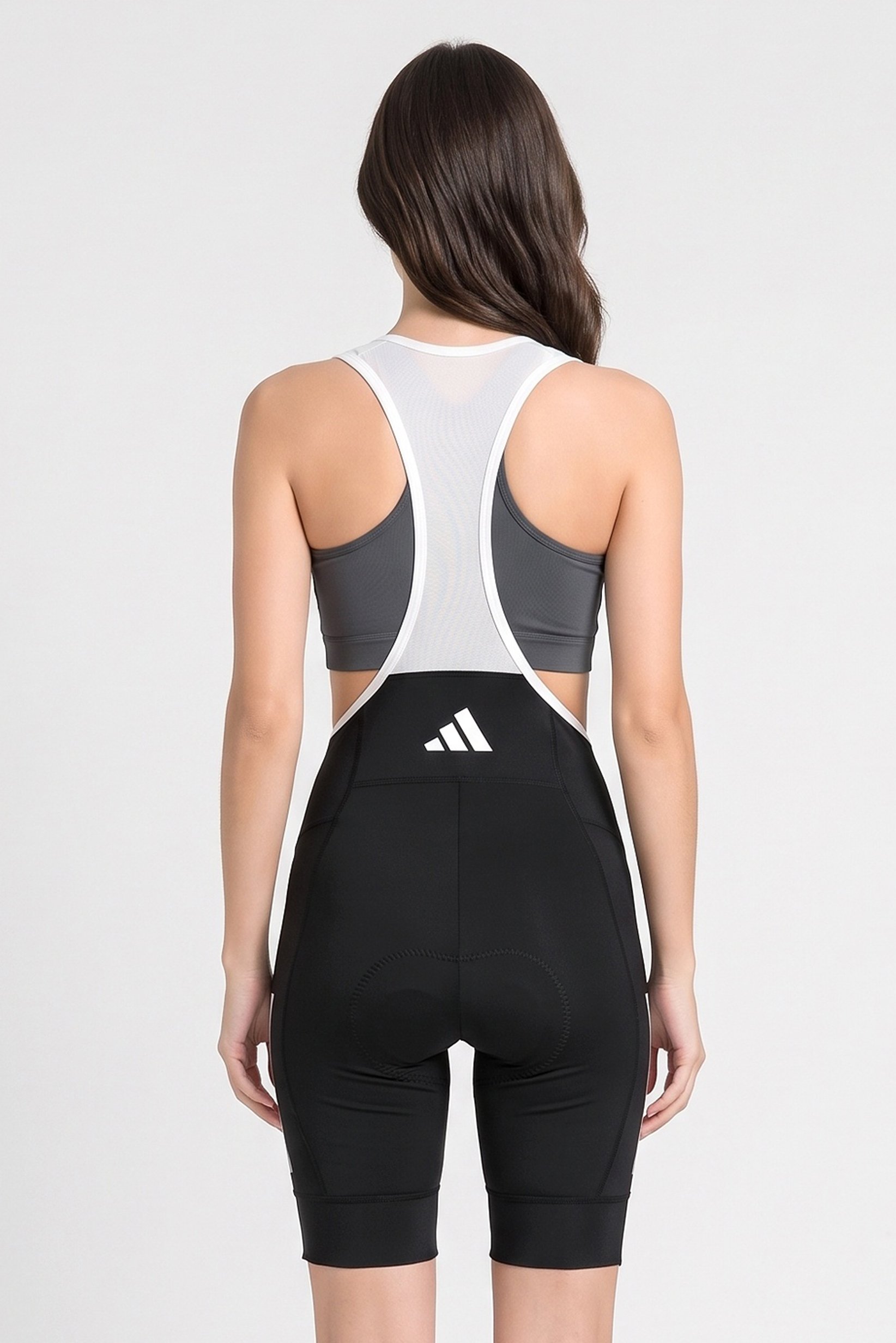 Women Sportswear Fit Cycling Bib Shorts, Black