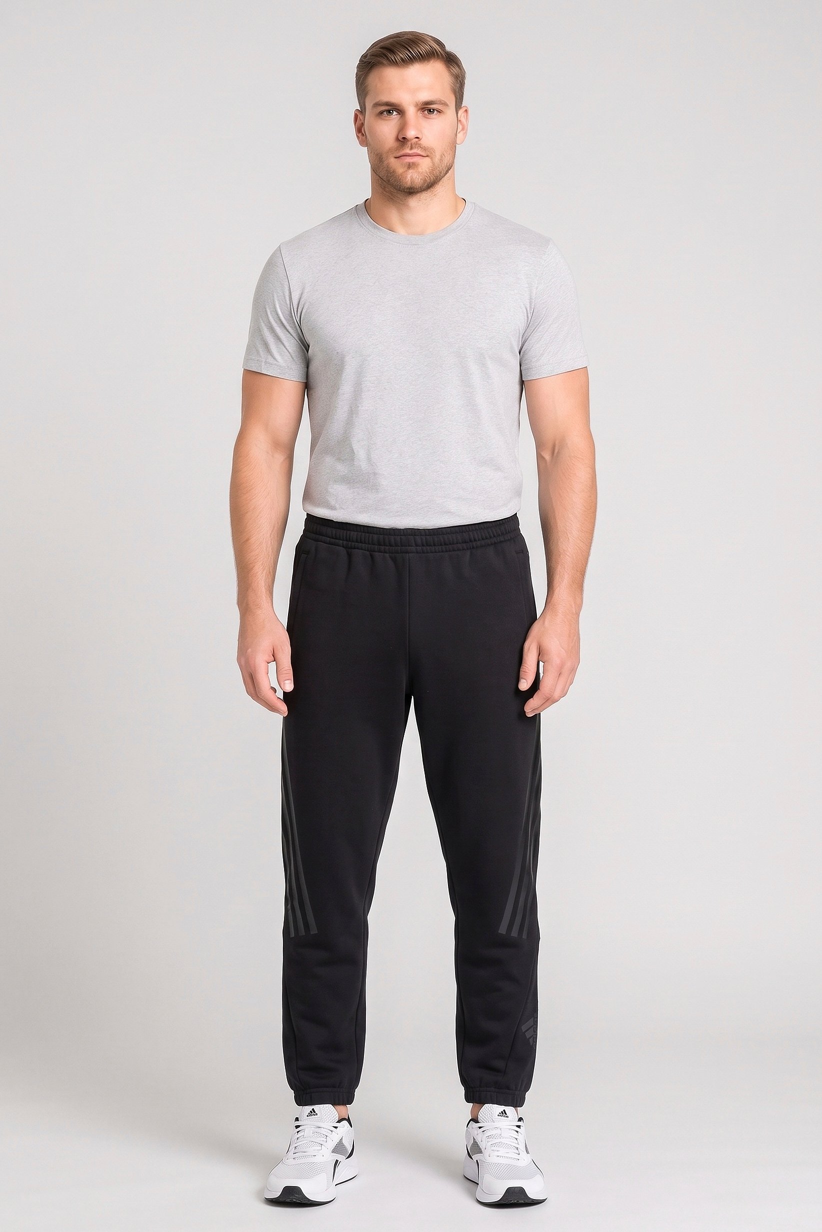 Men Slim Fit Outdoor Pants, Black