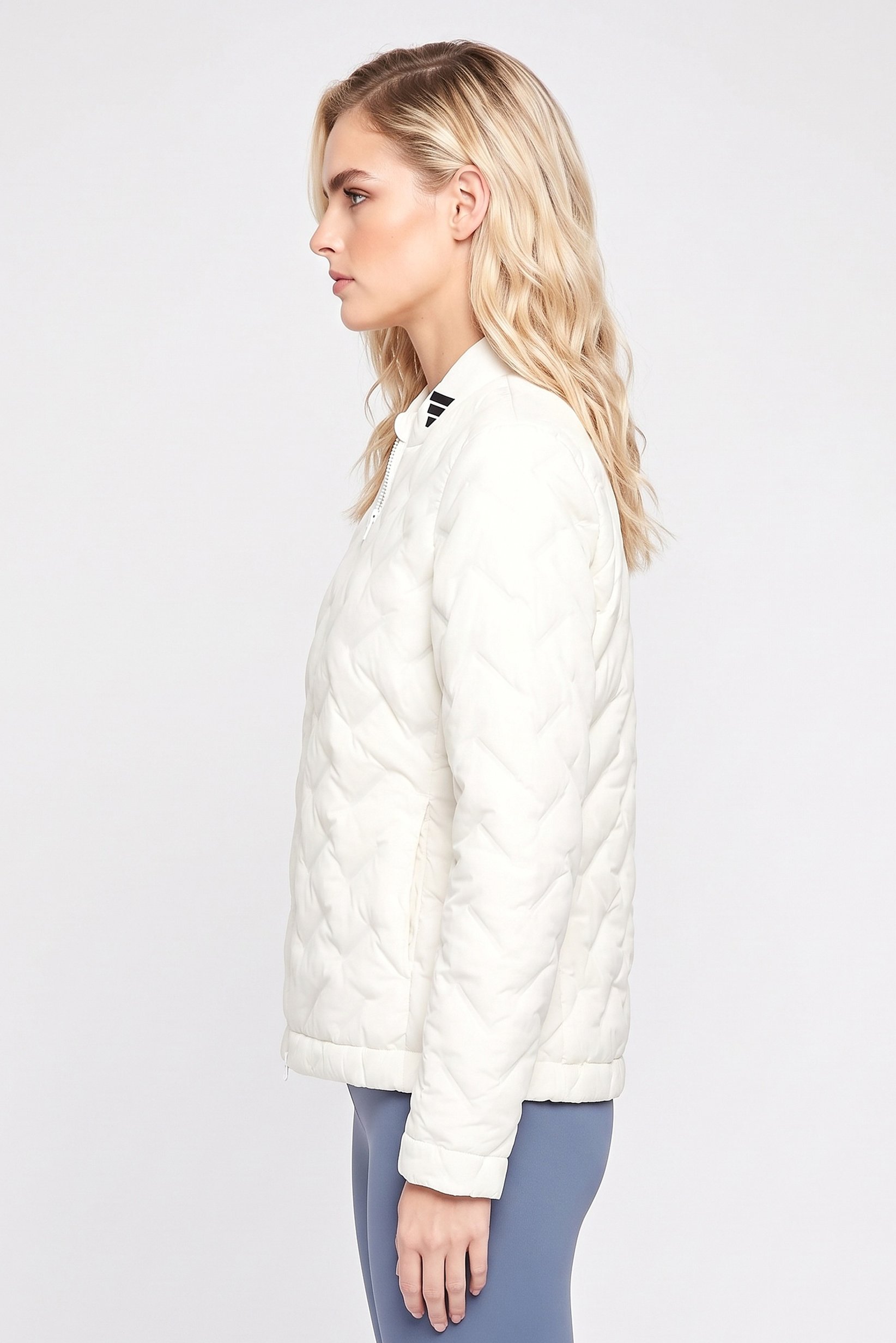 Women Sportswear Fit Long Sleeve Outdoor Jacket, White