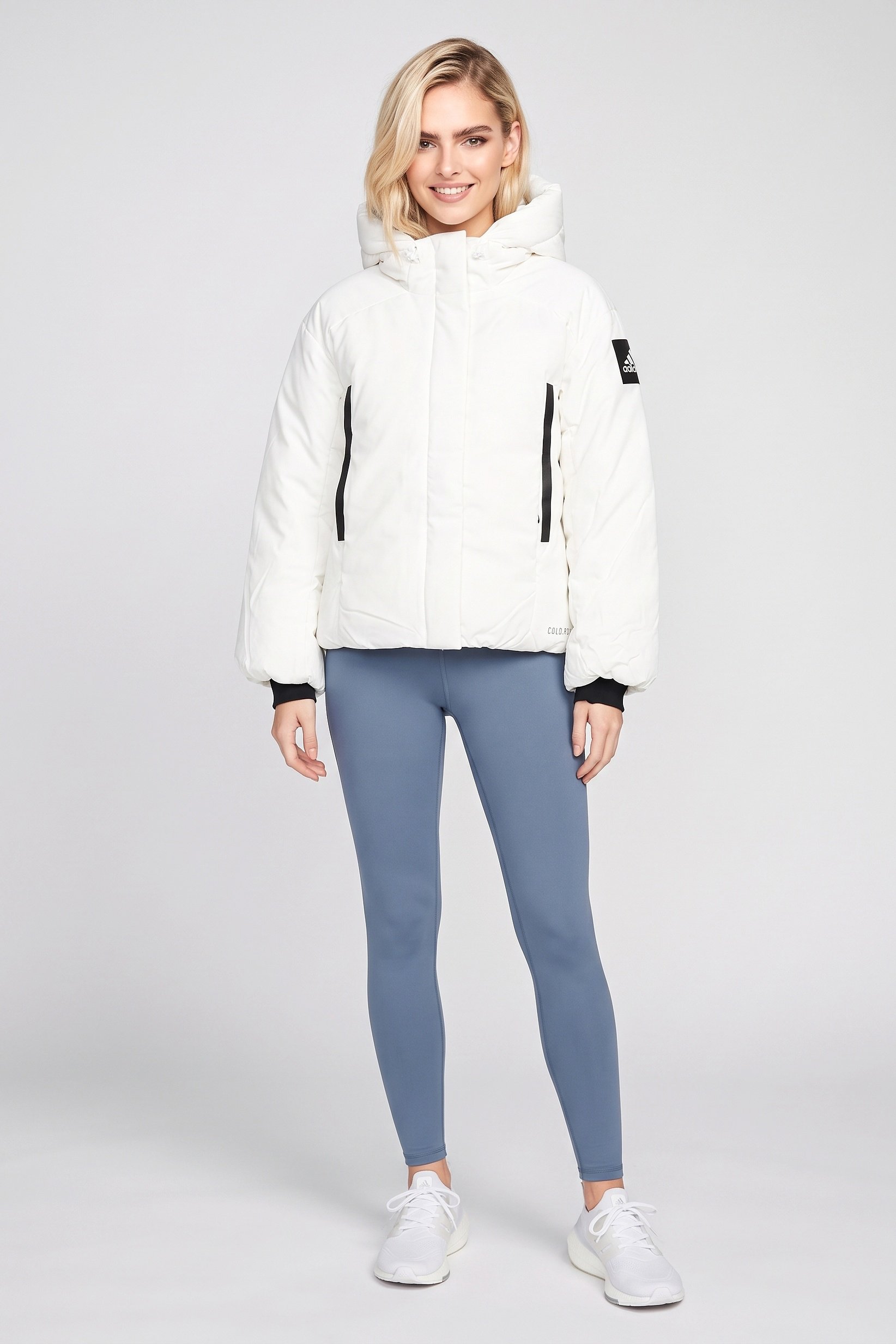 Women Sportswear Fit Long Sleeve Outdoor Jacket, White