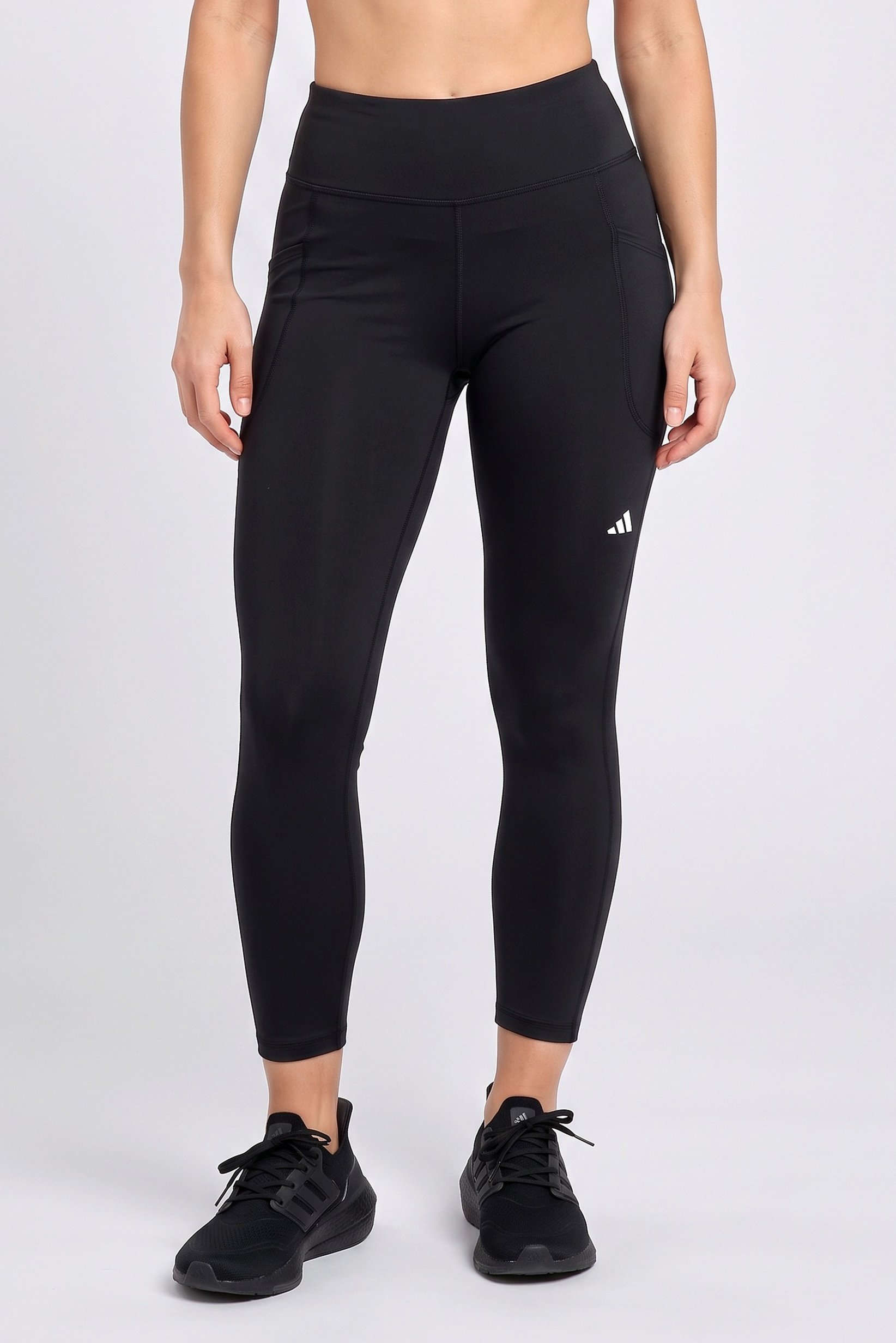 Women Tight Fit Running Leggings, Black
