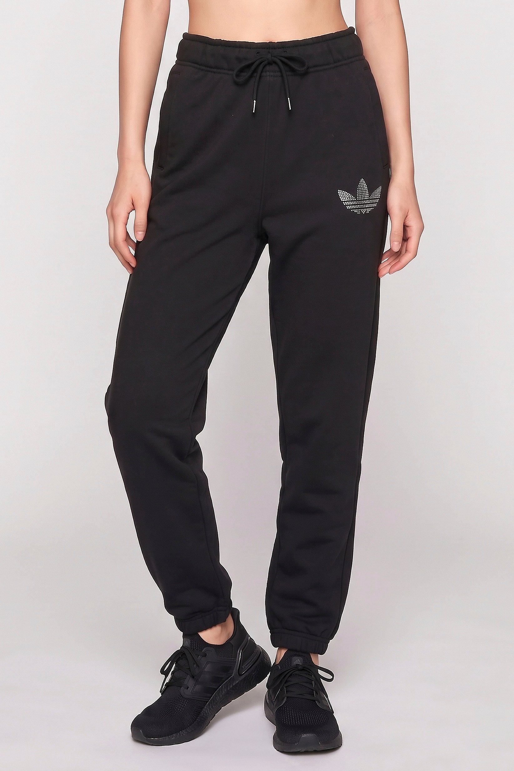 Women Sportswear Fit Outdoor Sweatpants, Black