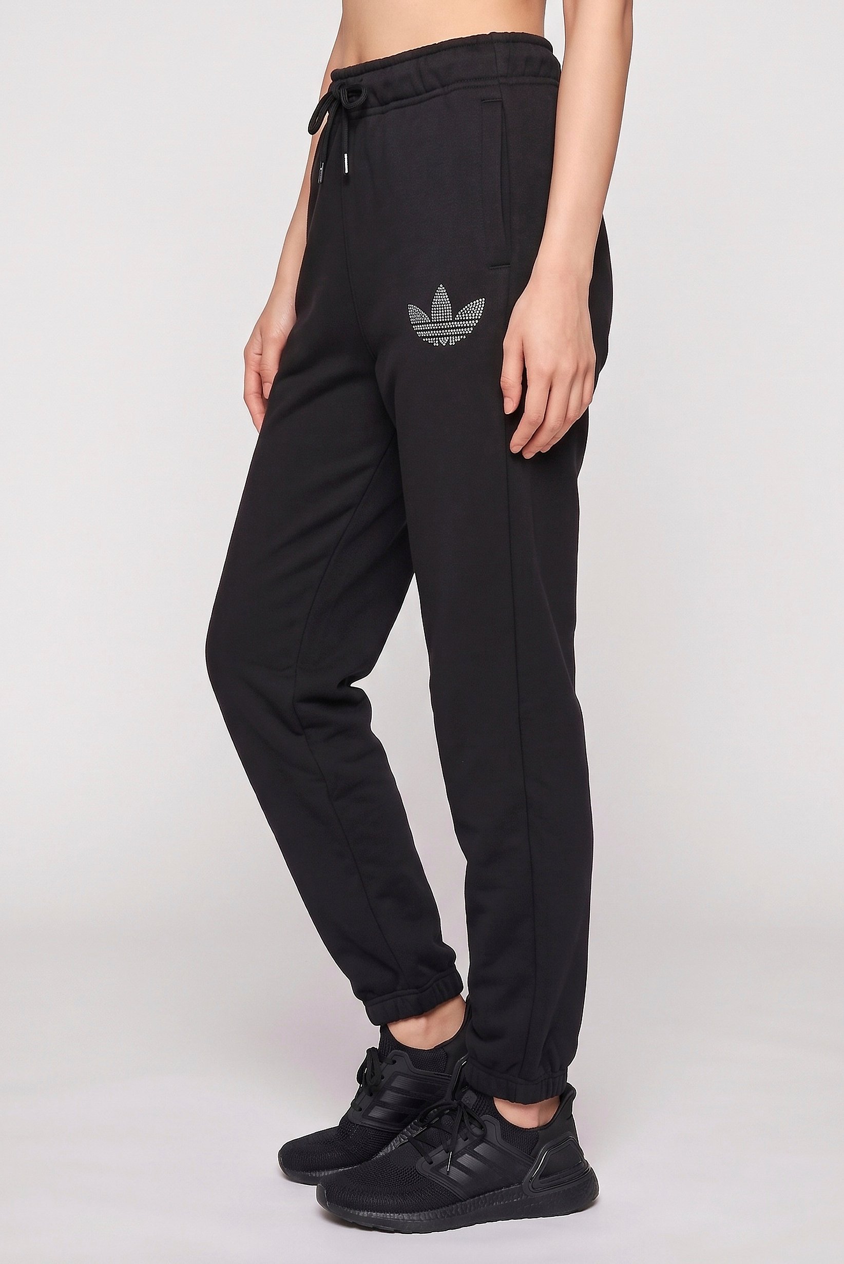 Women Sportswear Fit Outdoor Sweatpants, Black