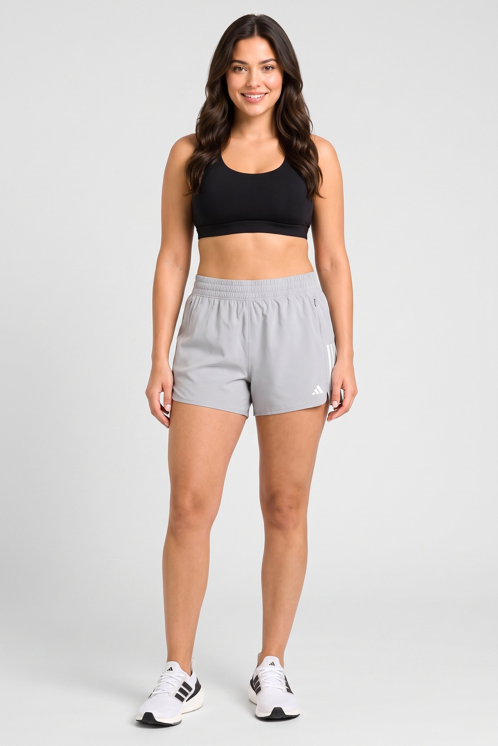 Women Sportswear Fit 3 Inseam Running Shorts, Grey