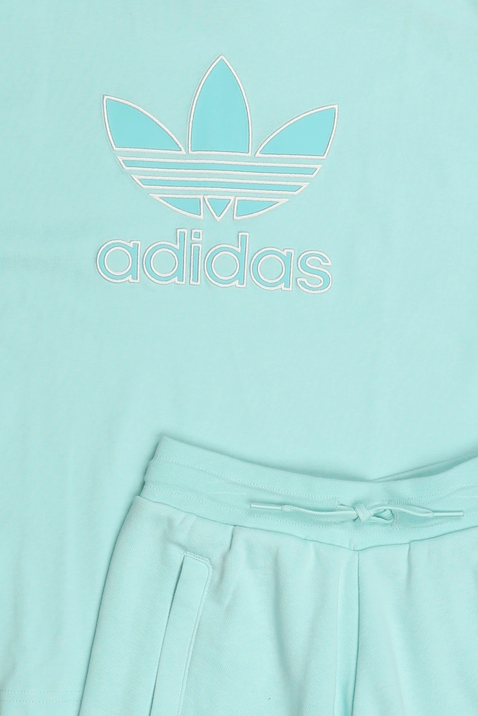 Kids Boy 2 Pieces Sportswear Fit Outdoor T-Shirt And Shorts Set, Mint
