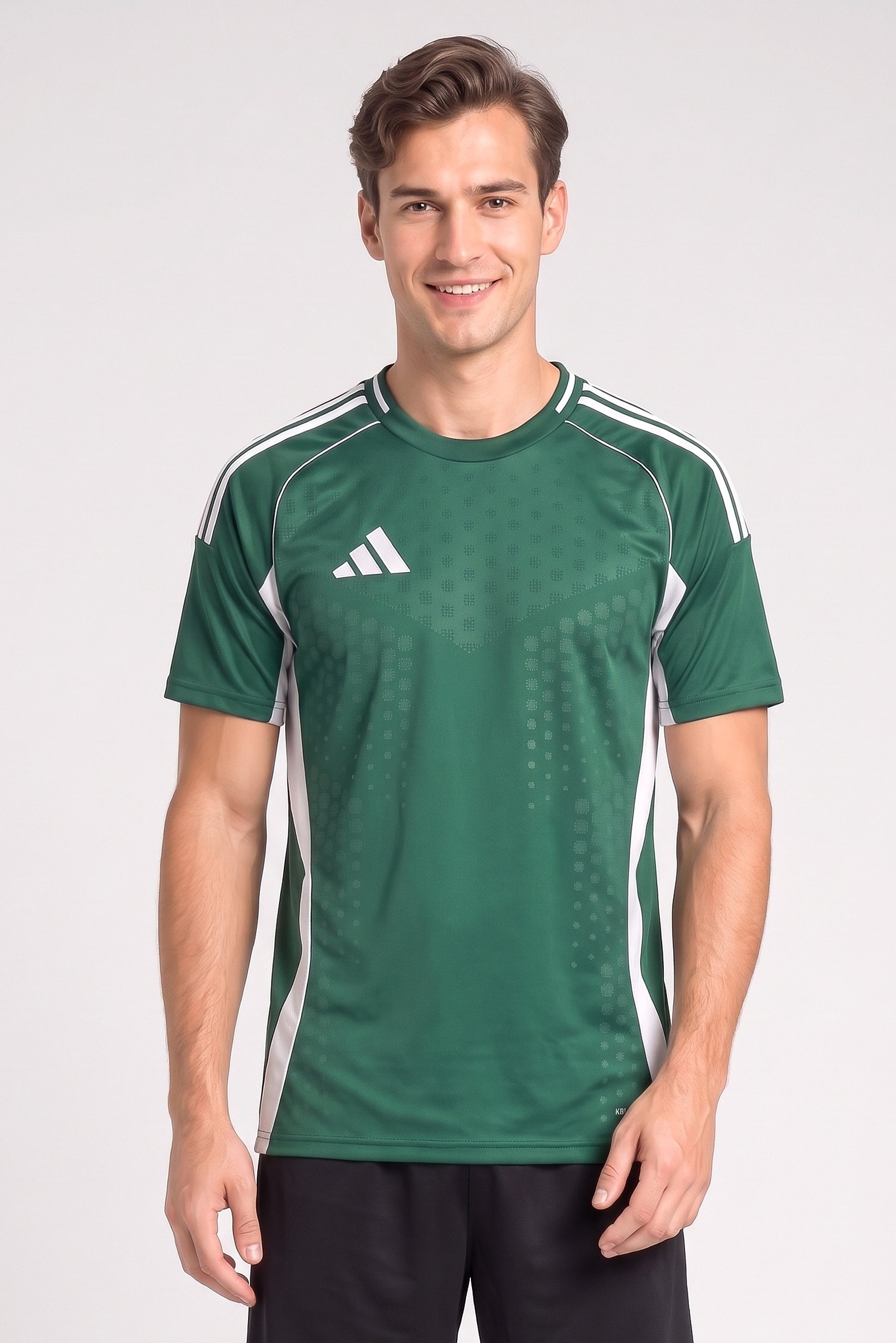 Men Slim Fit Short Sleeve Training T-Shirt, Green