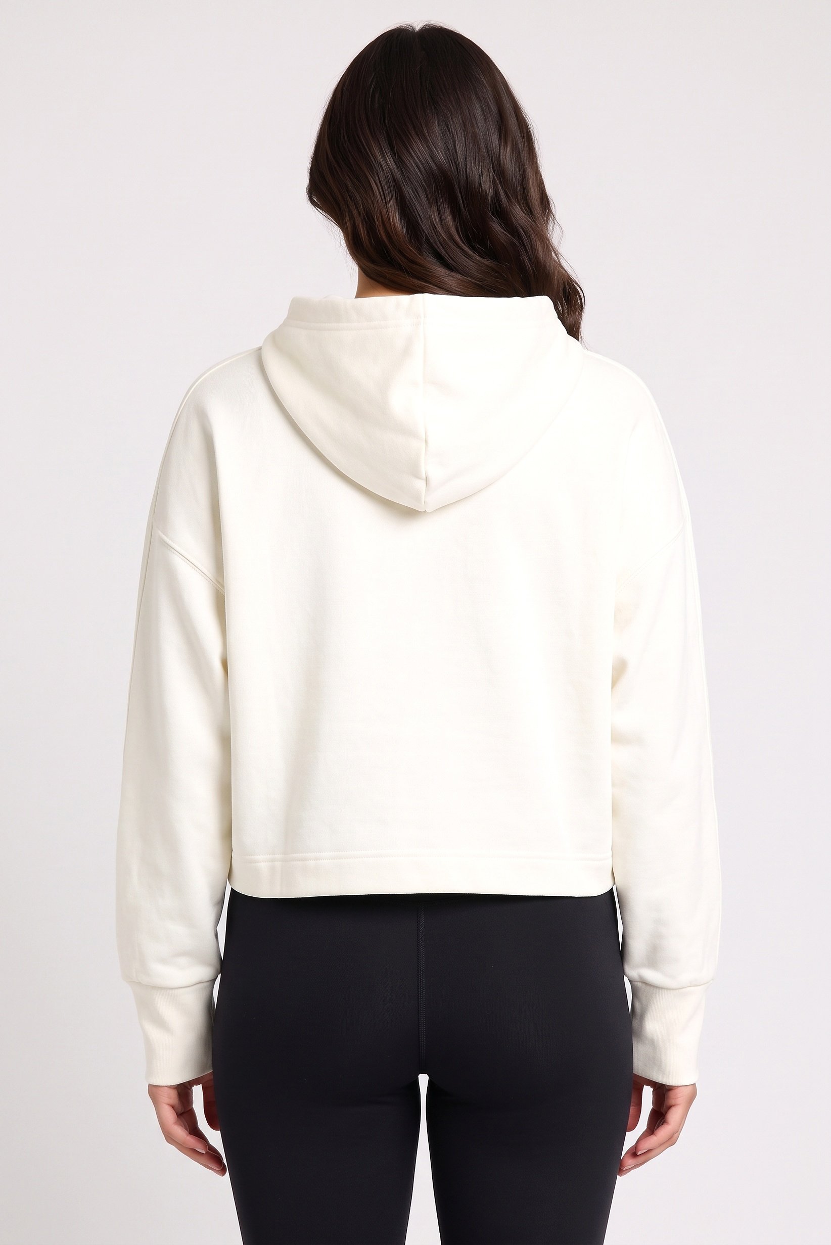 Women Regular Fit Long Sleeve Outdoor Hoodie, Off White
