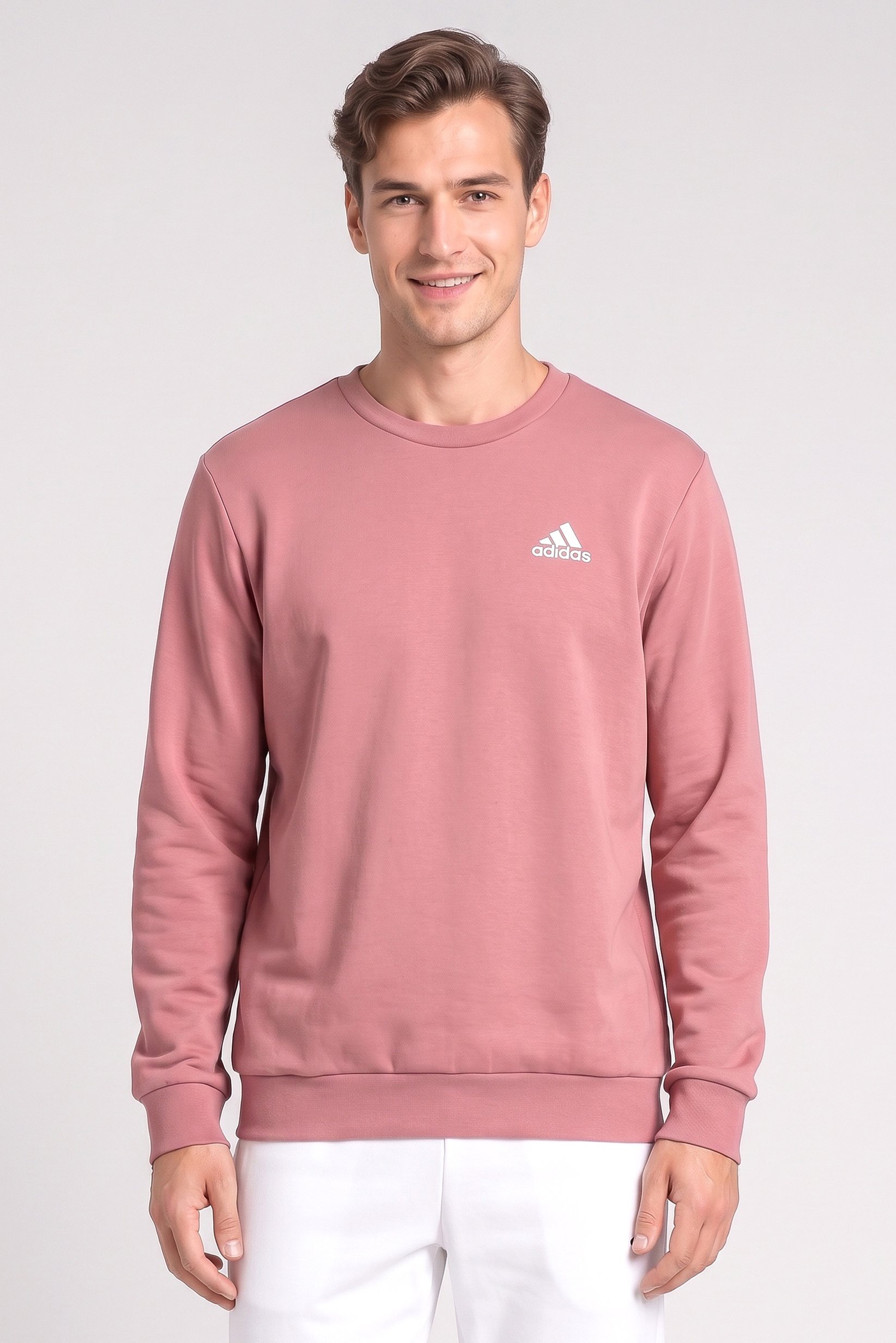 Men Sportswear Fit Long Sleeve Outdoor Sweatshirt, Mauve