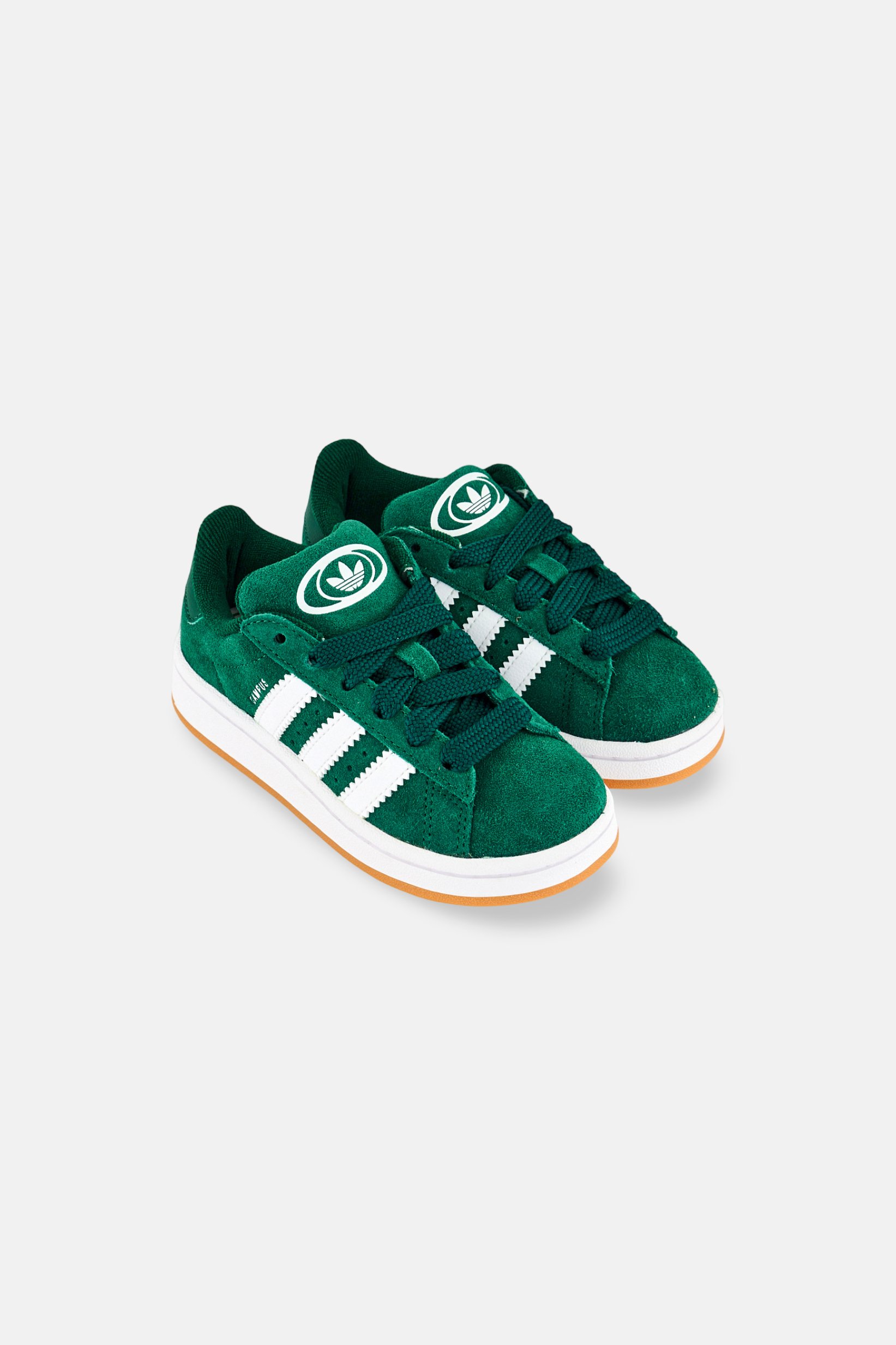 Kids Boy Campus OOs Lace Up Outdoor Shoes, Dark Green