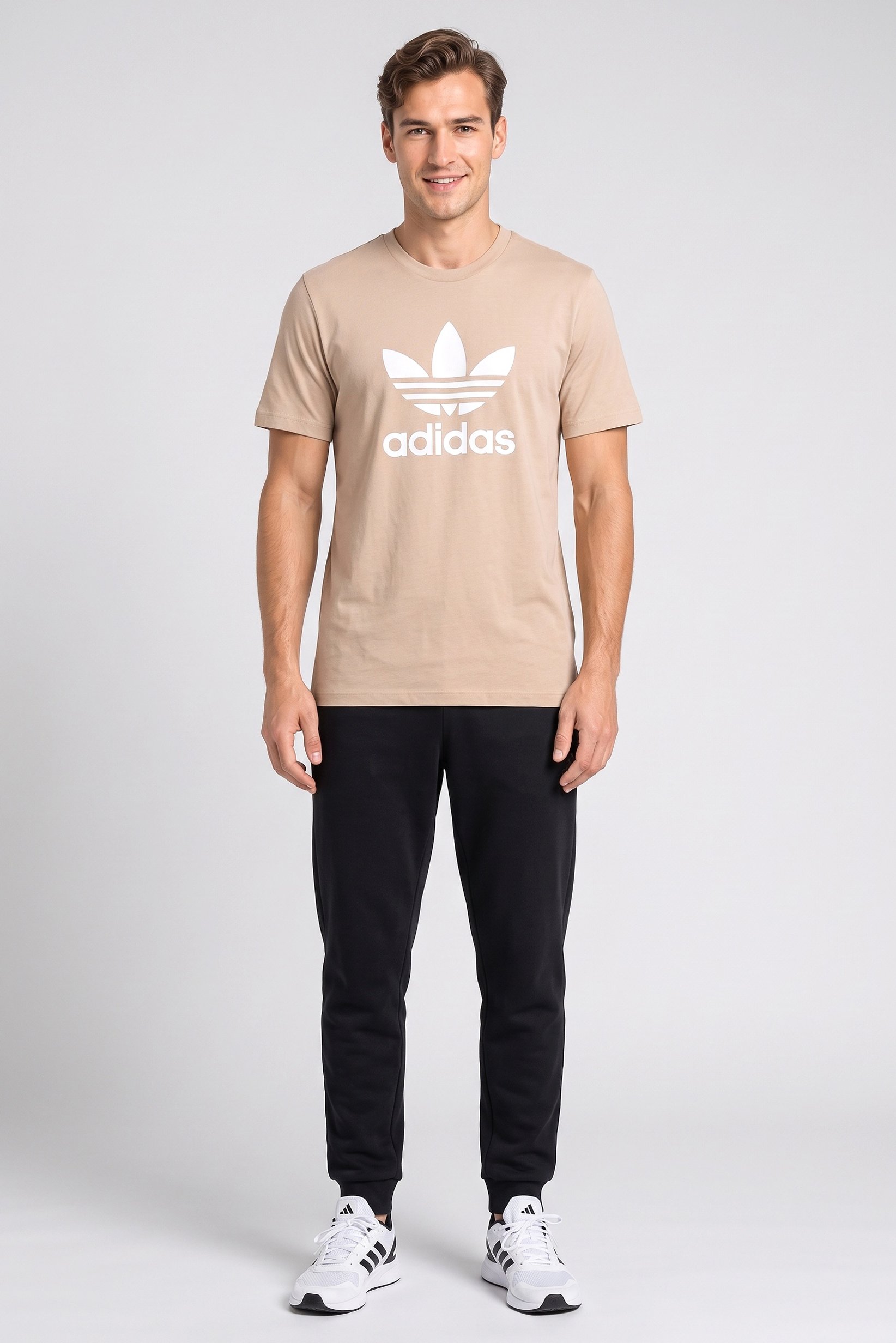 Men Sportswear Fit Short Sleeve Outdoor T-Shirt, Tan