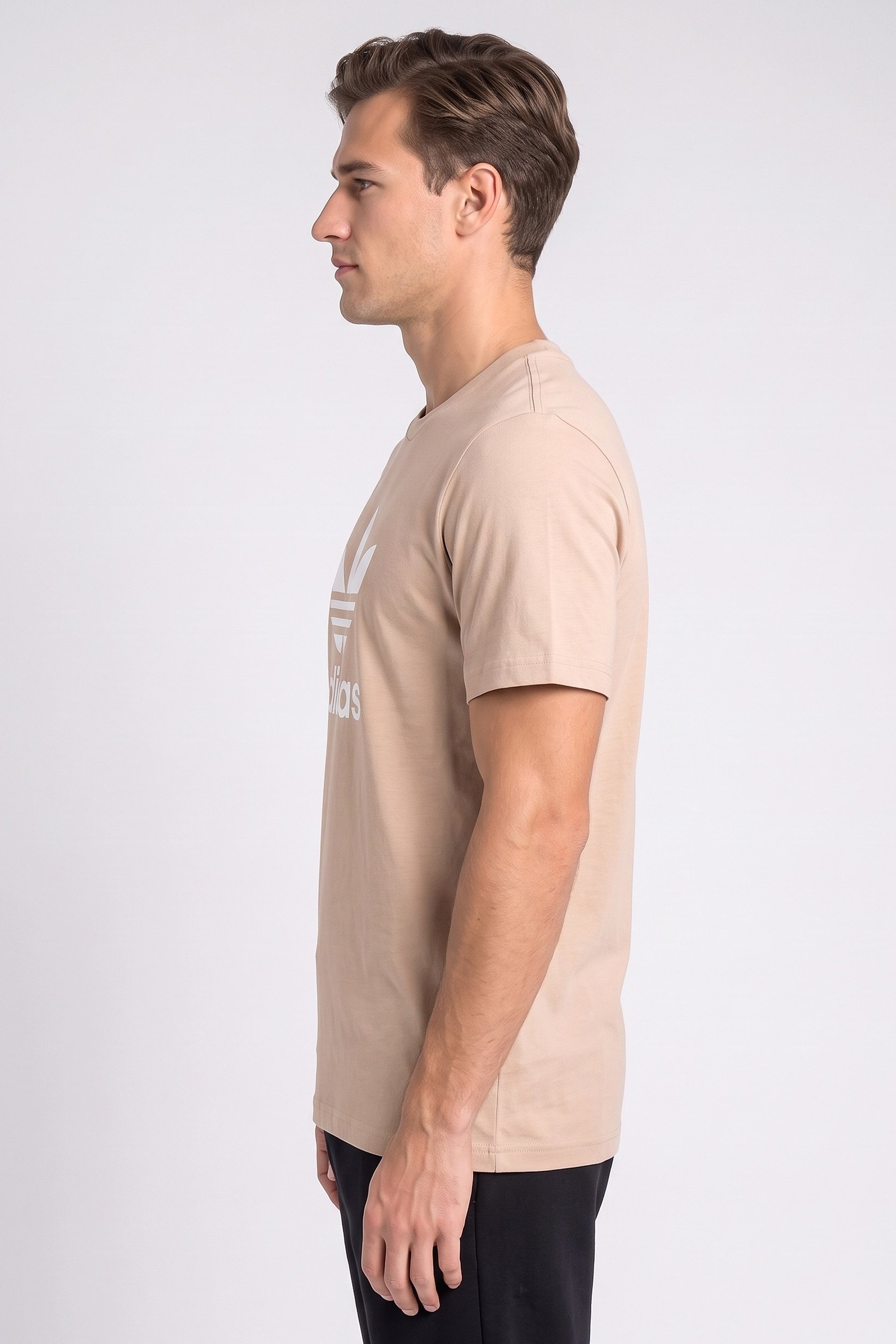 Men Sportswear Fit Short Sleeve Outdoor T-Shirt, Tan