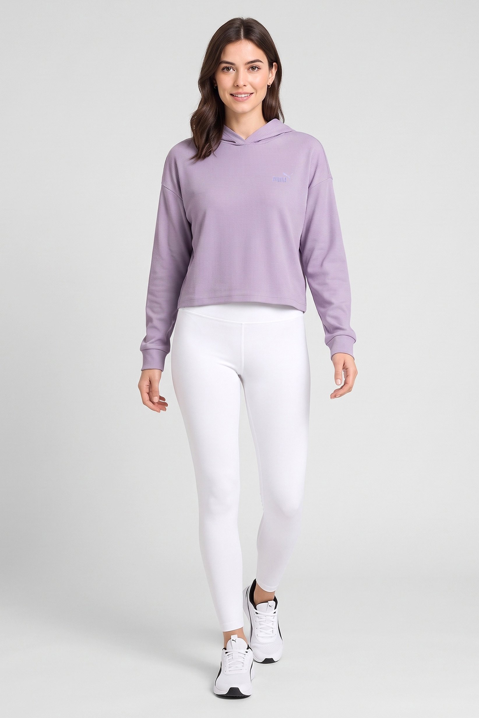 Women Comfort Fit Long Sleeve Outdoor Hoodie, Purple