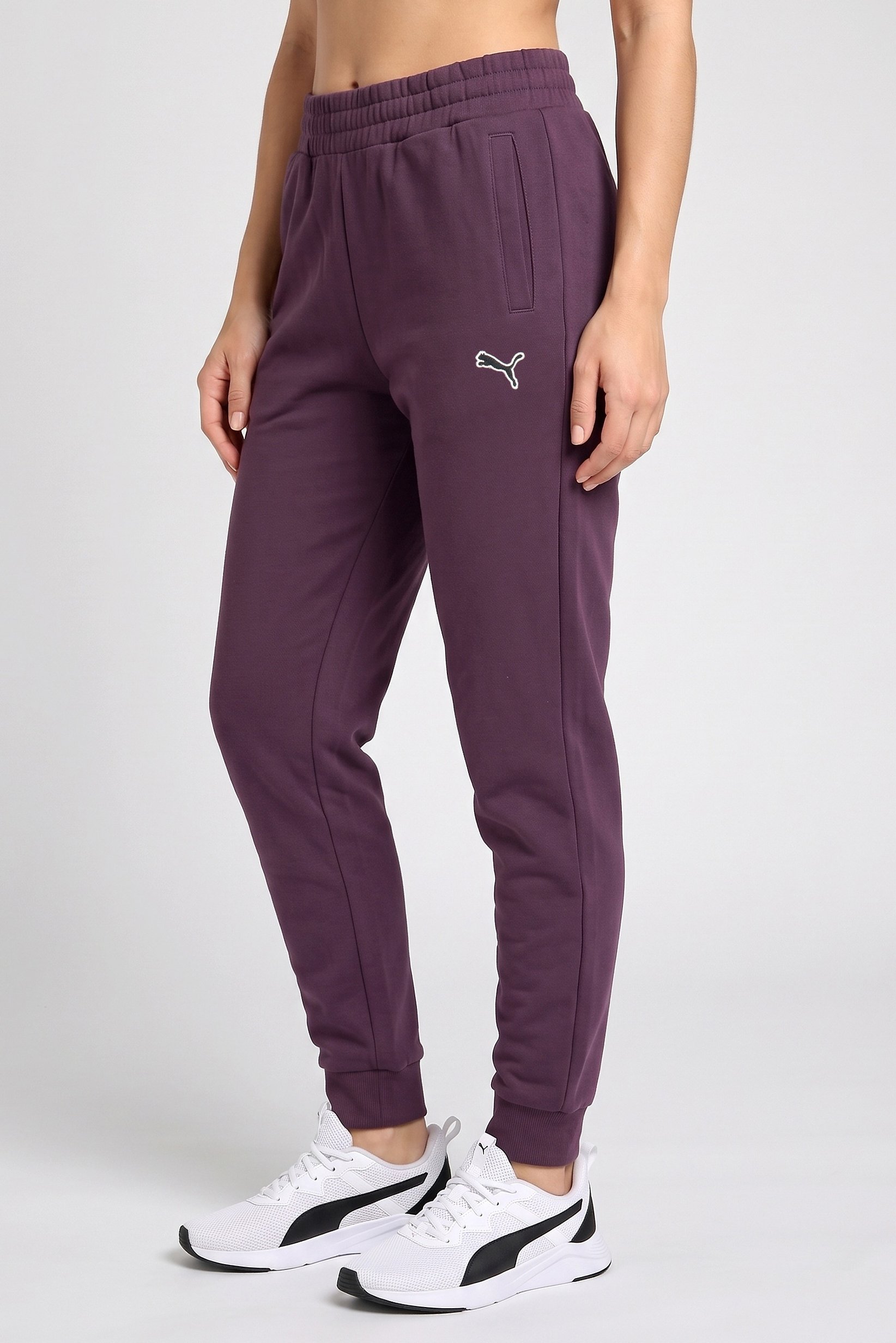 Women Sportswear Fit Outdoor Sweatpants, Deep Purple
