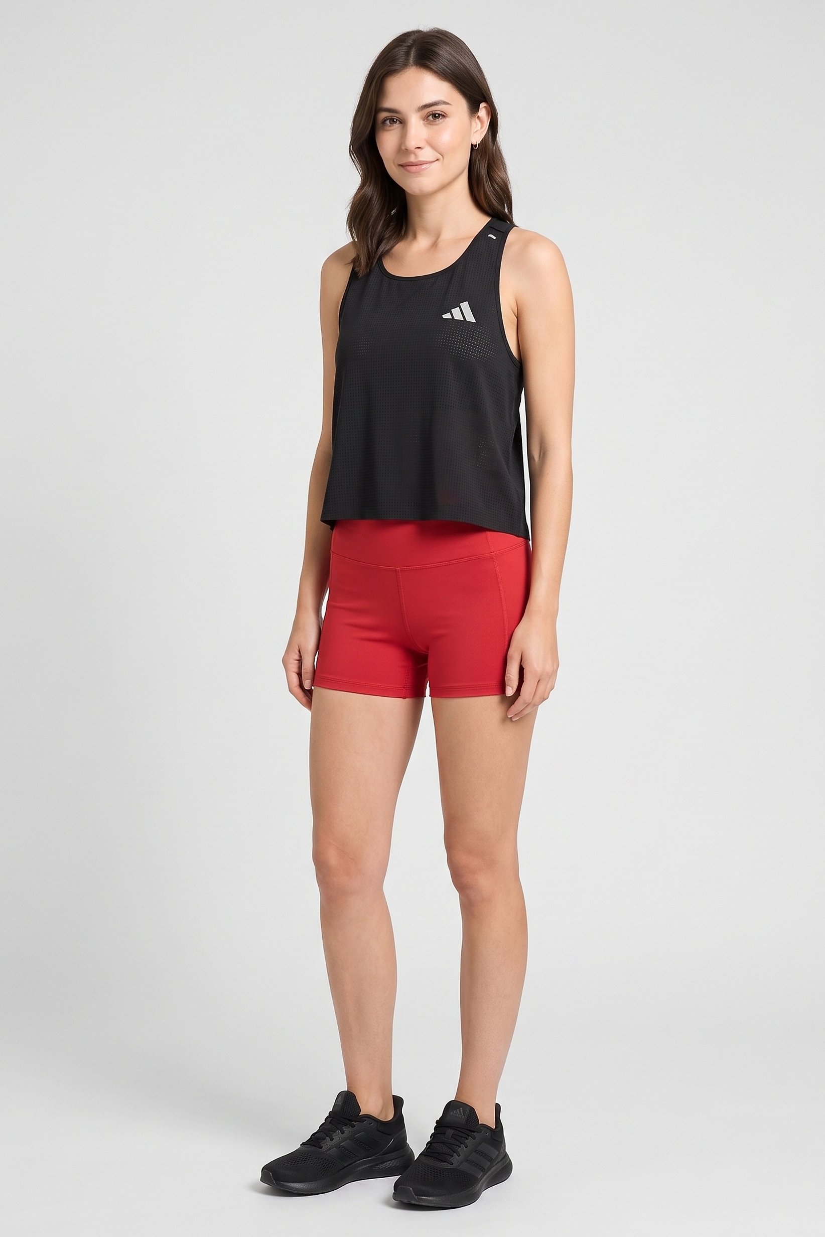 Women Sportswear Fit Sleeveless Training Crop Top, Black