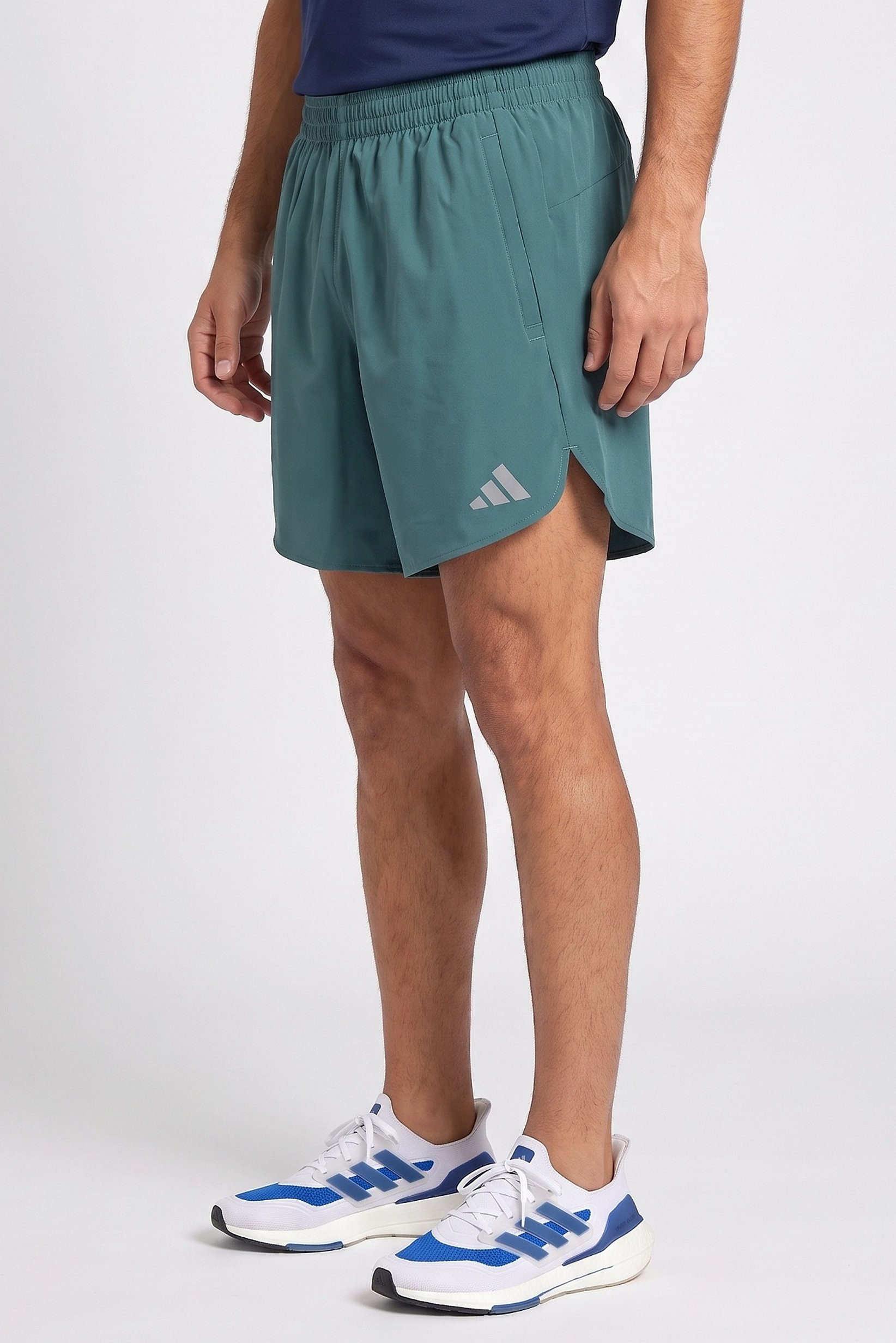 Men Sportswear Fit 7 Inseam Running Shorts, Teal Green