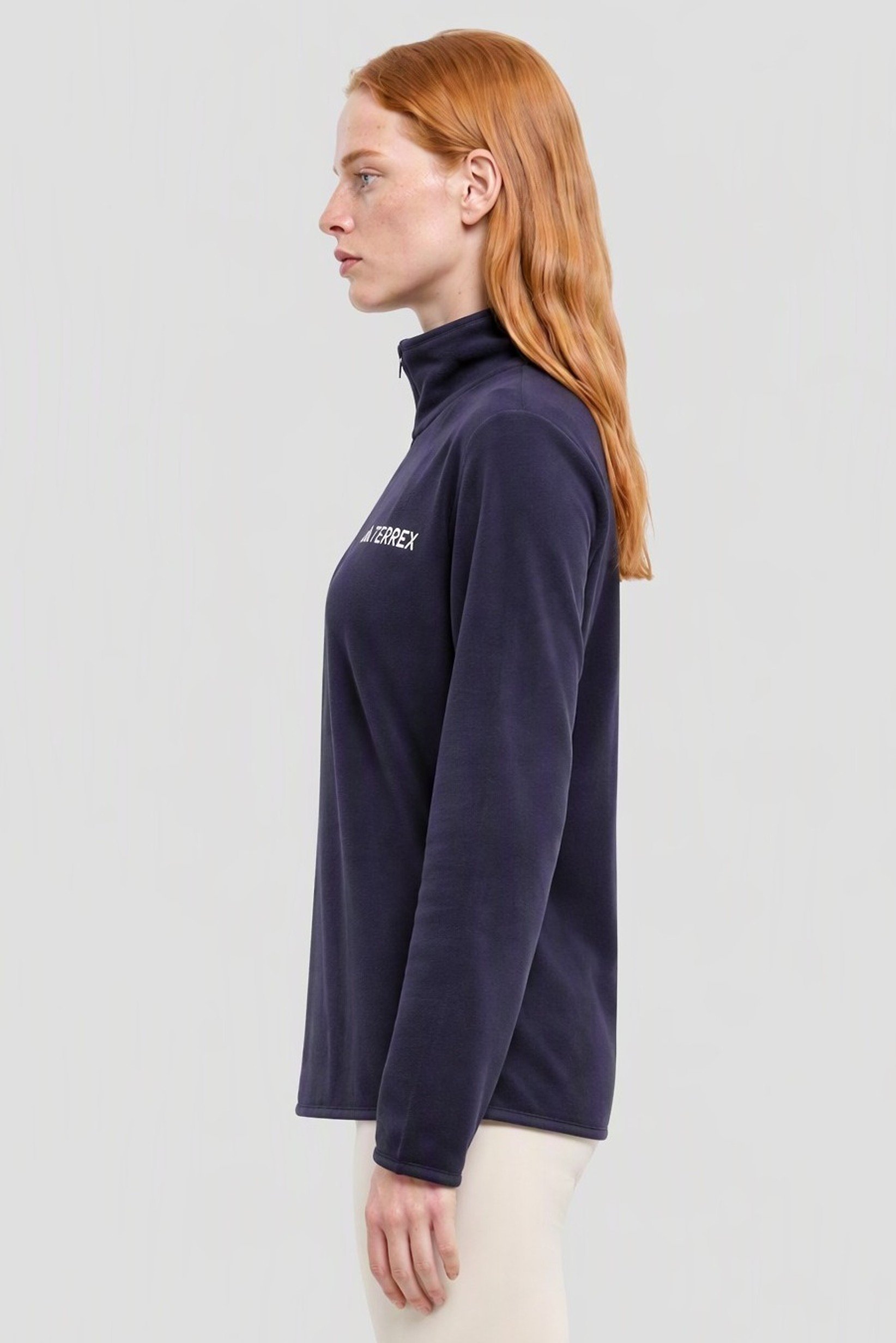 Adidas x Terrex Women Sportswear Fit Long Sleeve Outdoor Sweatshirt, Navy
