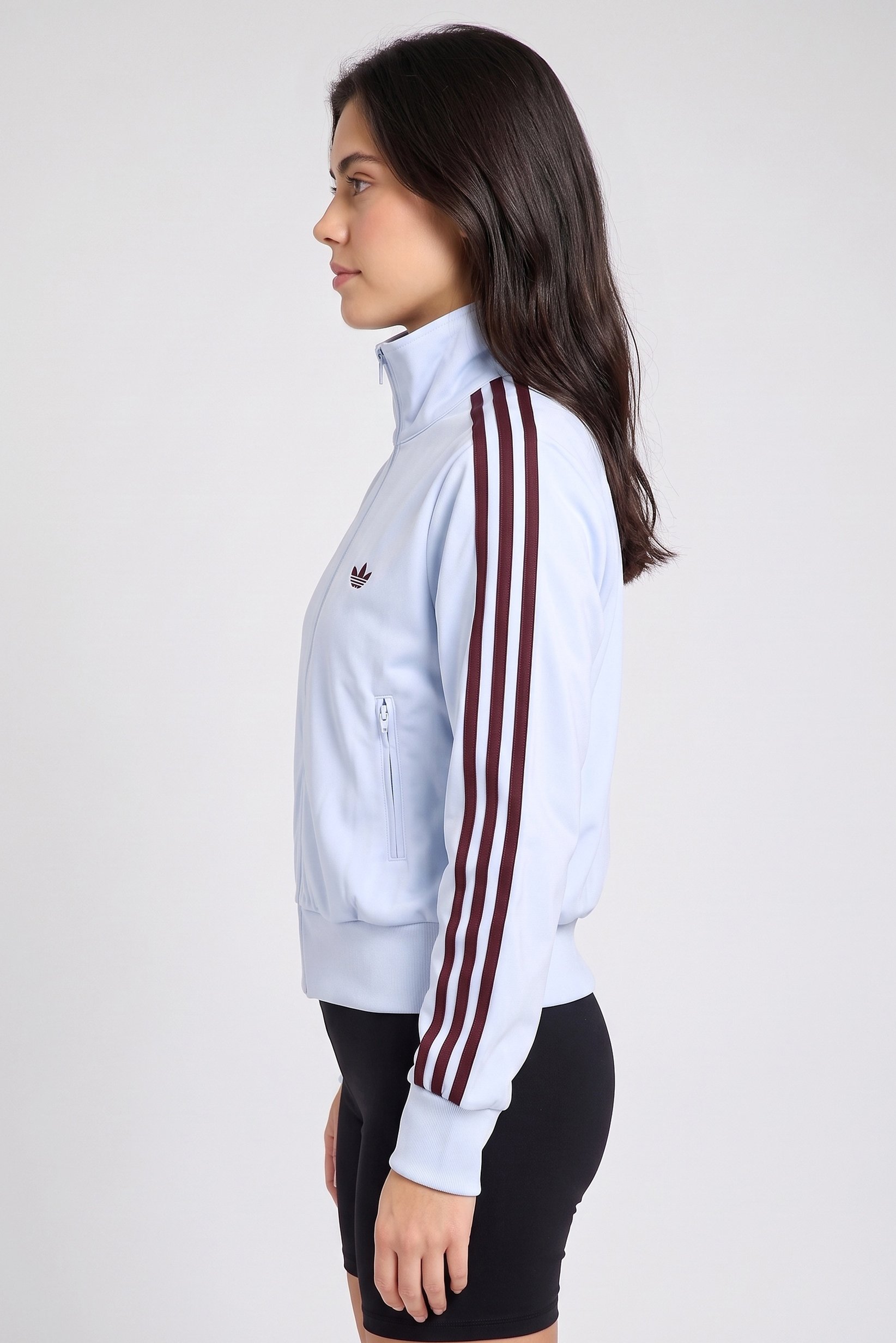 Women Sportswear Fit Long Sleeve Training Jacket, Light Blue