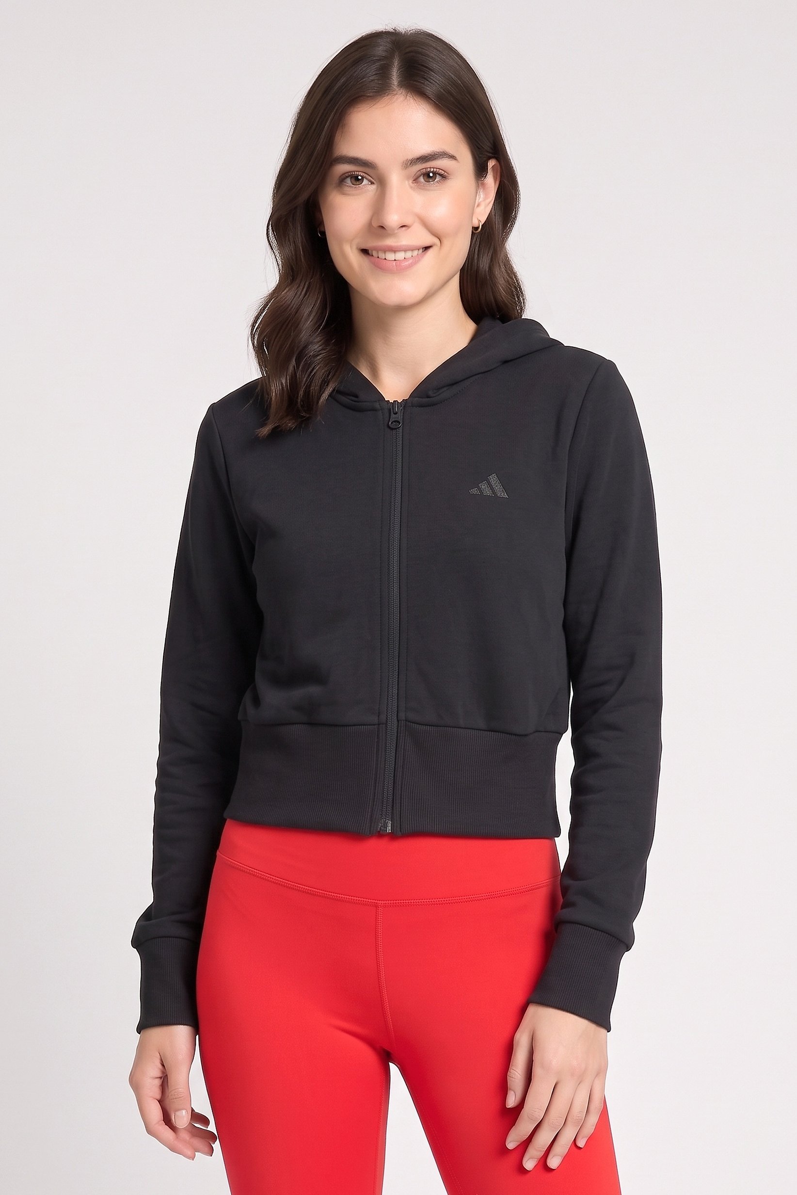 Women Sportswear Fit Long Sleeve Outdoor Hoodie, Black