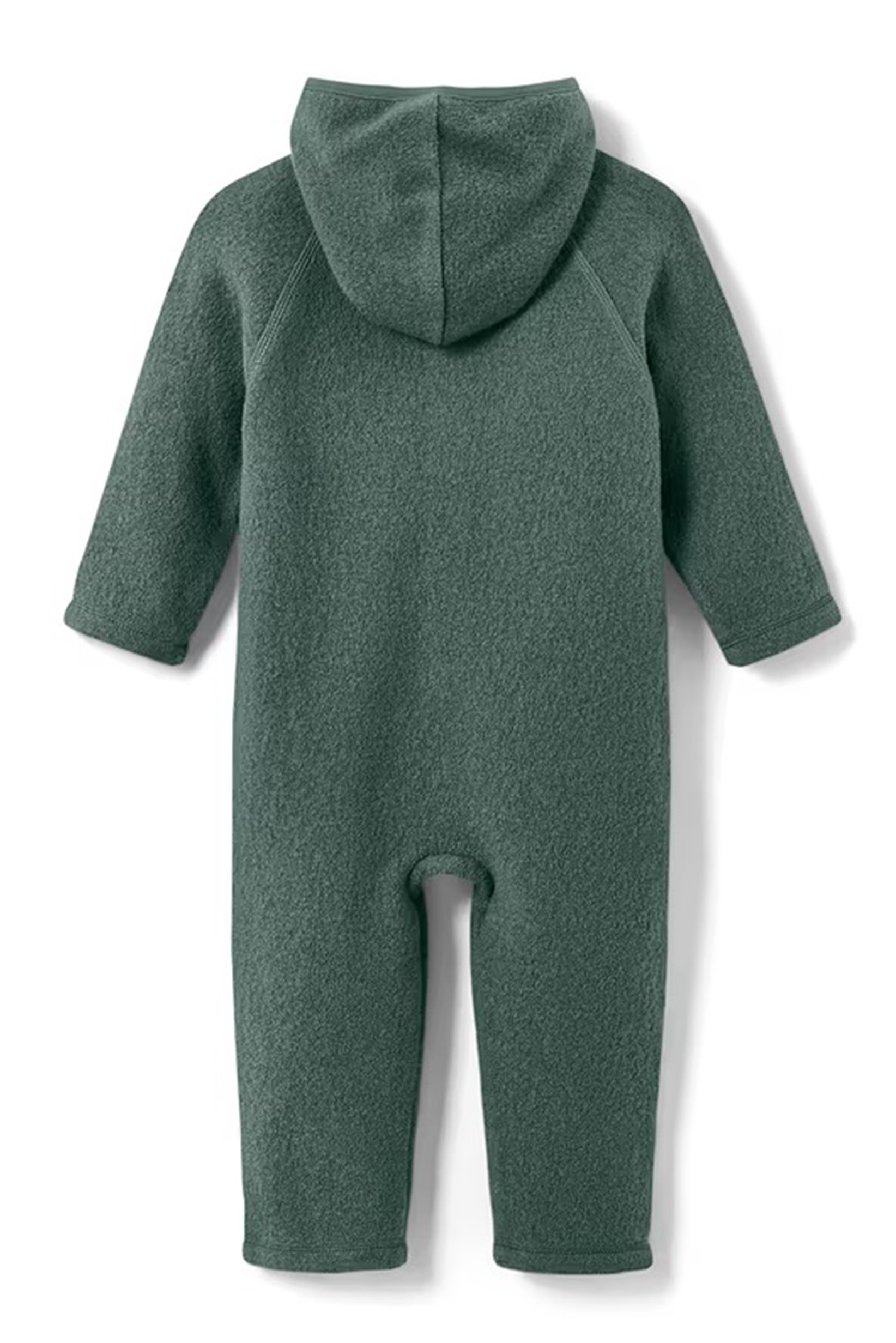 Toddlers Boy Textured Long Sleeve Romper, Green