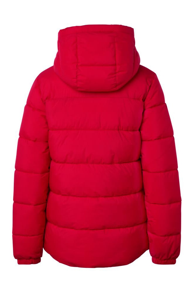 Women Quilted Puffer Jacket, Red