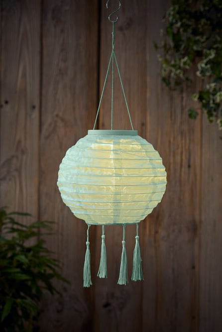 Led Outdoor Lantern, Light Green