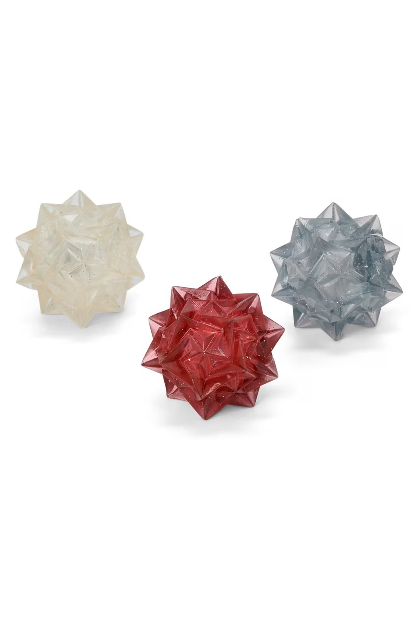 3 Pieces LED Rubber Balls, Multicolor