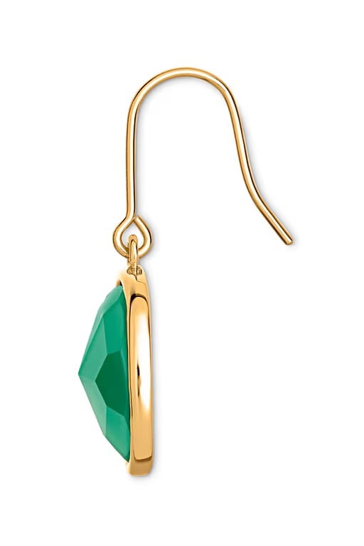 Women Fashionable Hoop Earring, Green