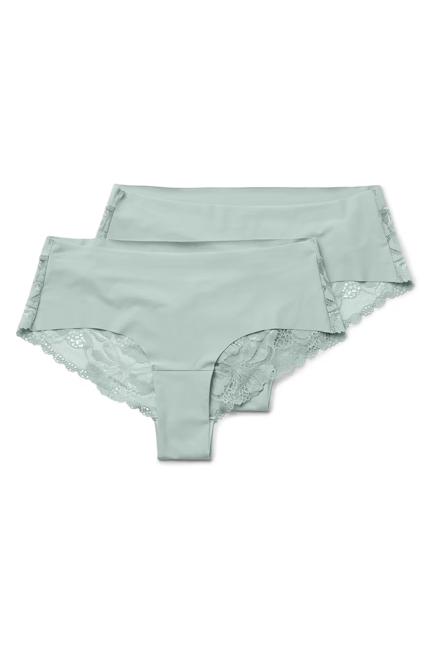 Women 2 Pieces Textured Panty, Teal Green
