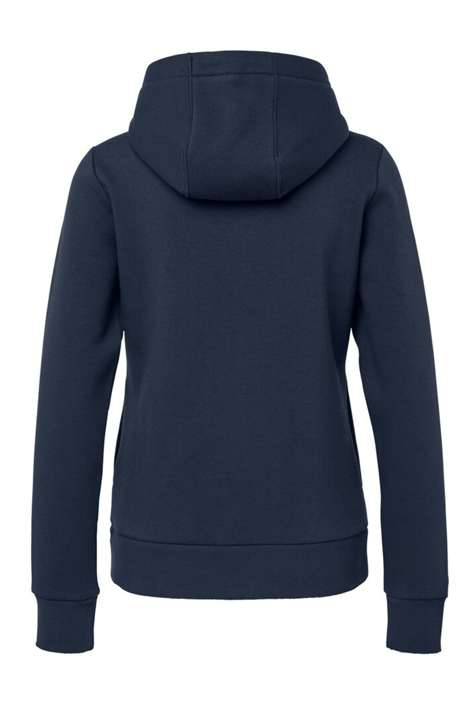 Women Graphic Print Long Sleeve Hoodie, Navy Blue