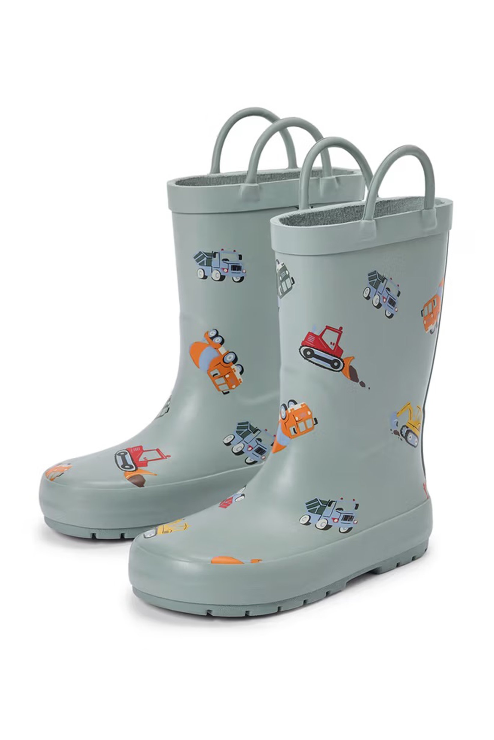 Toddlers Girl Slip On Rain Boots, Multicolor