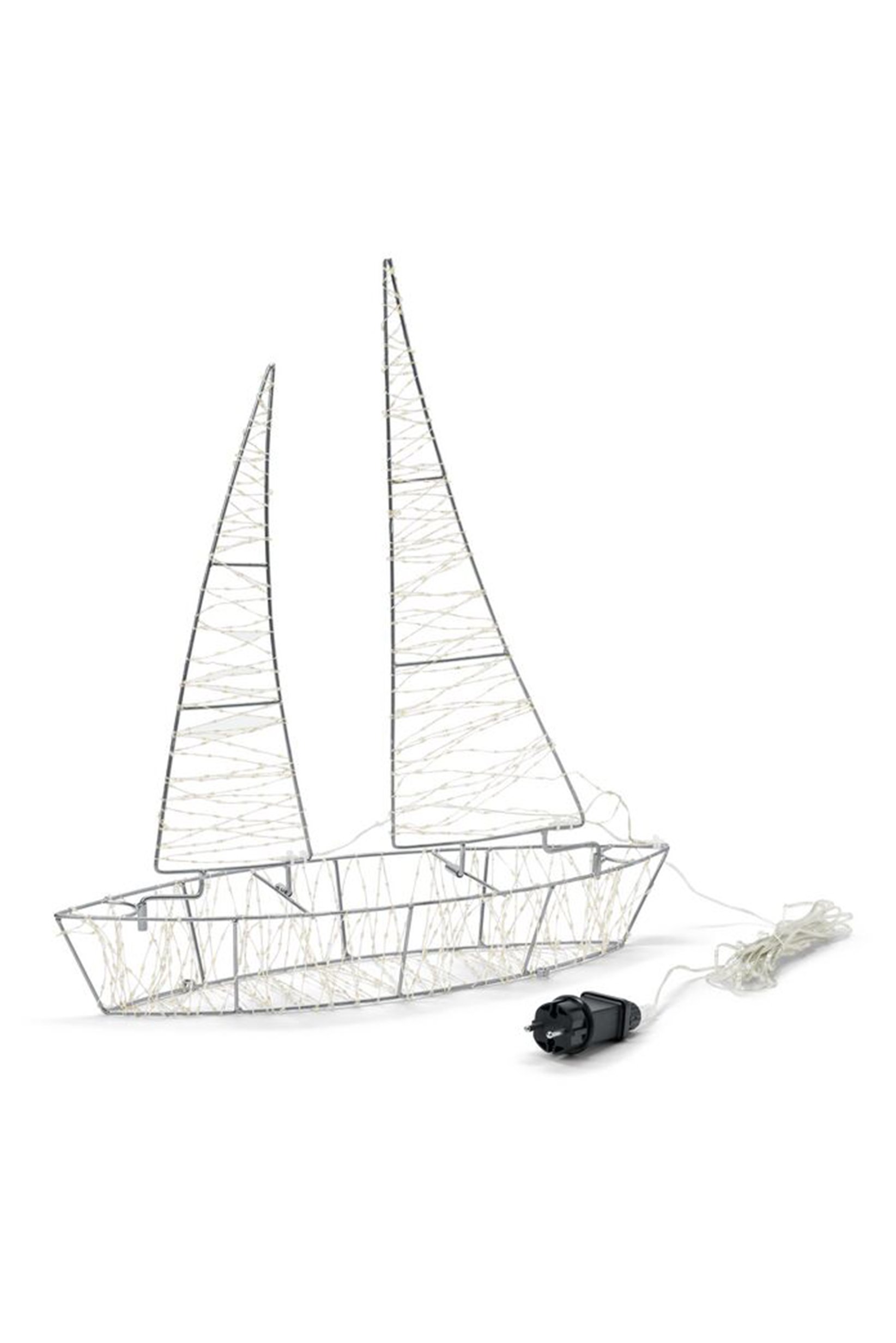 3D LED Boat, Silver