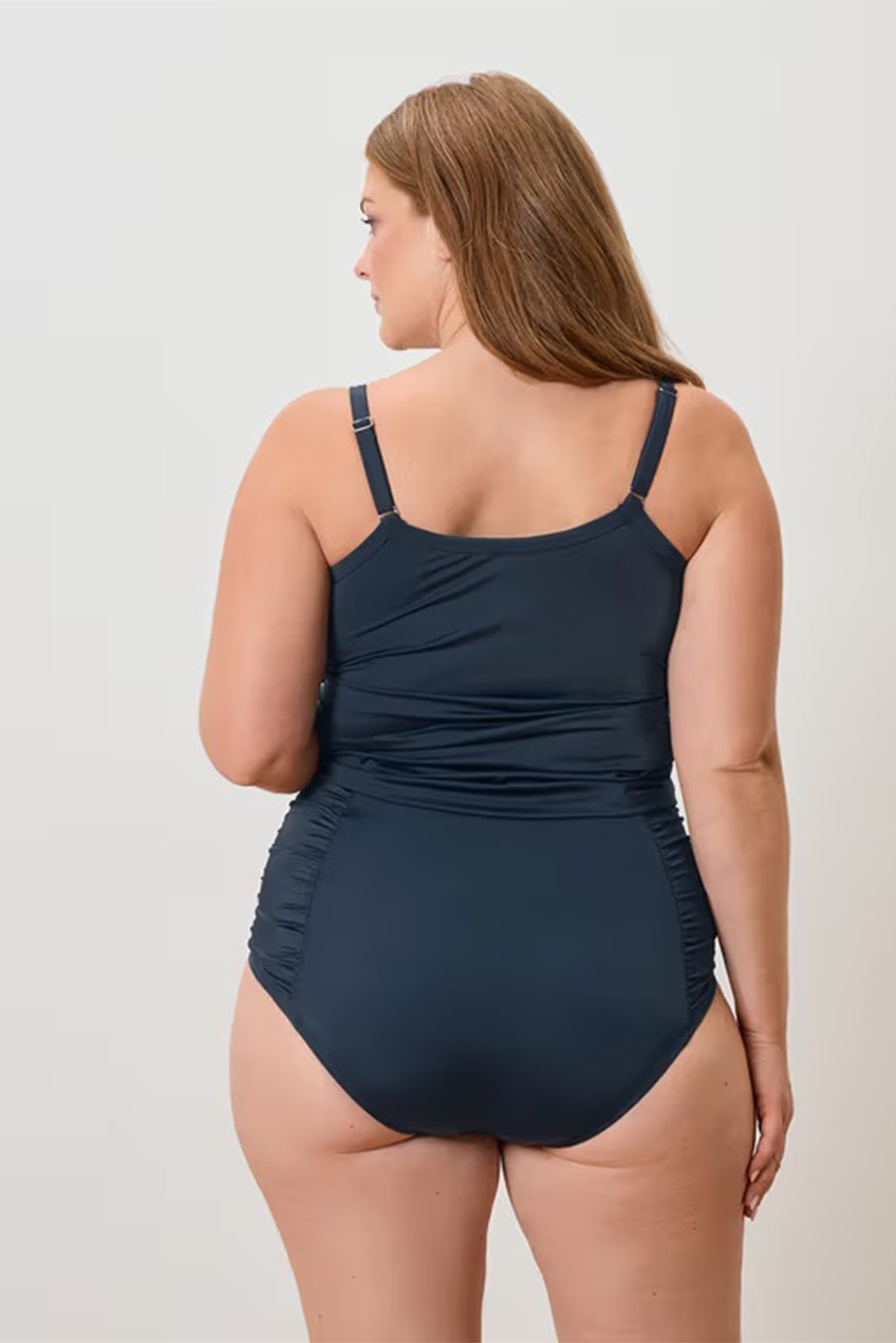 Women Solid Bikini Bottom, Navy