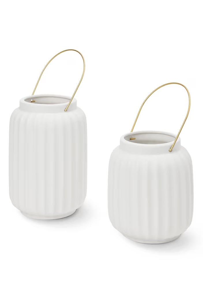 LED Lantern, Off White
